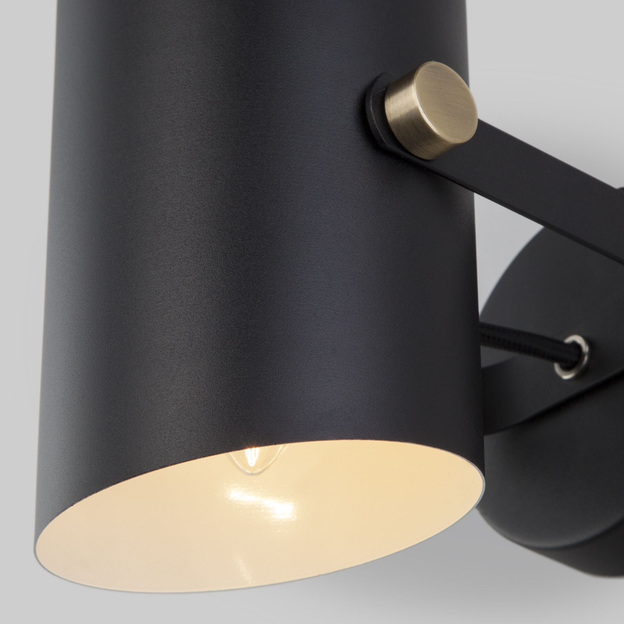 Настенный светильник с плафоном Eurosvet Italio 20093/1 черный. Фото 2