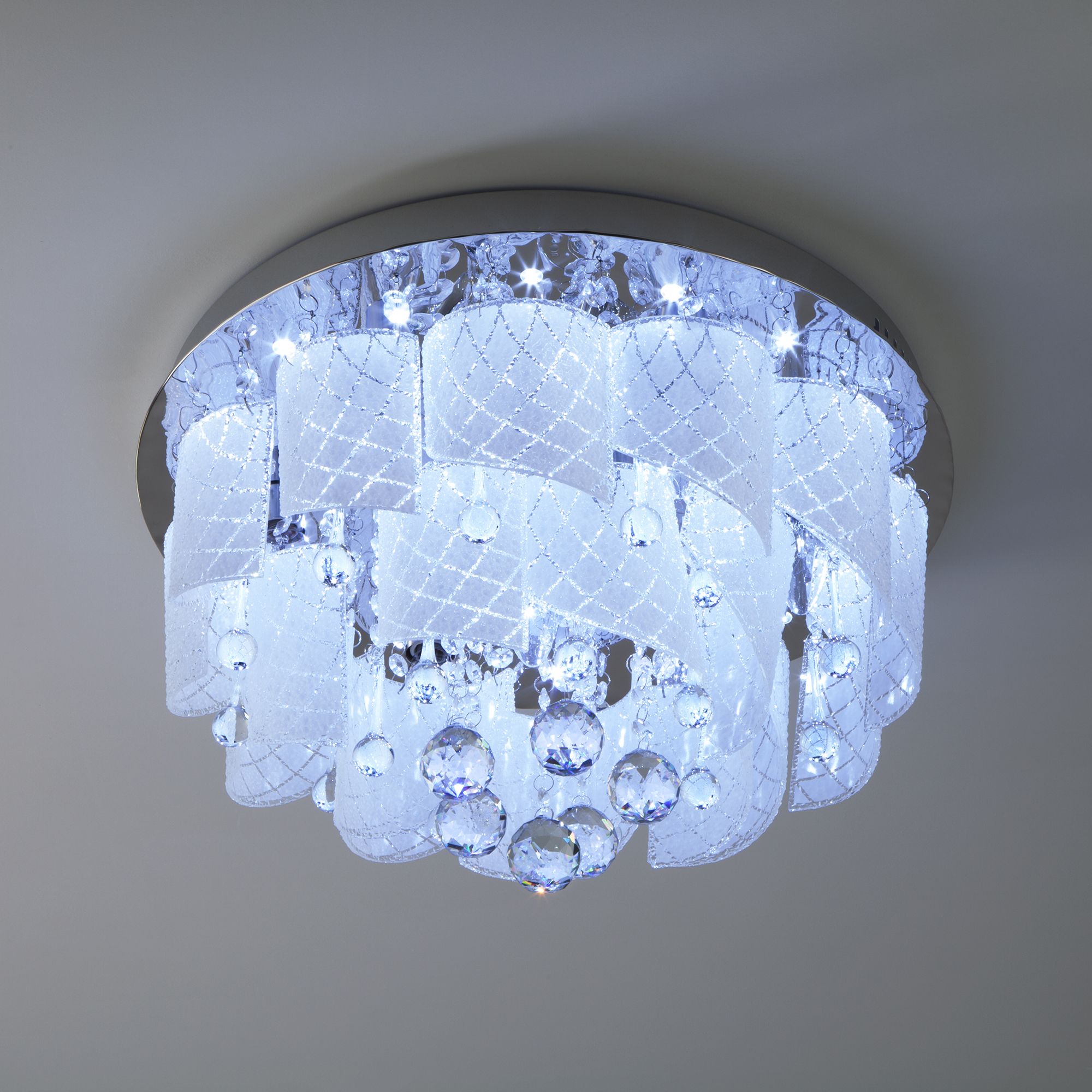 Потолочный светильник с пультом Eurosvet Cascade 80117/8 хром. Фото 4