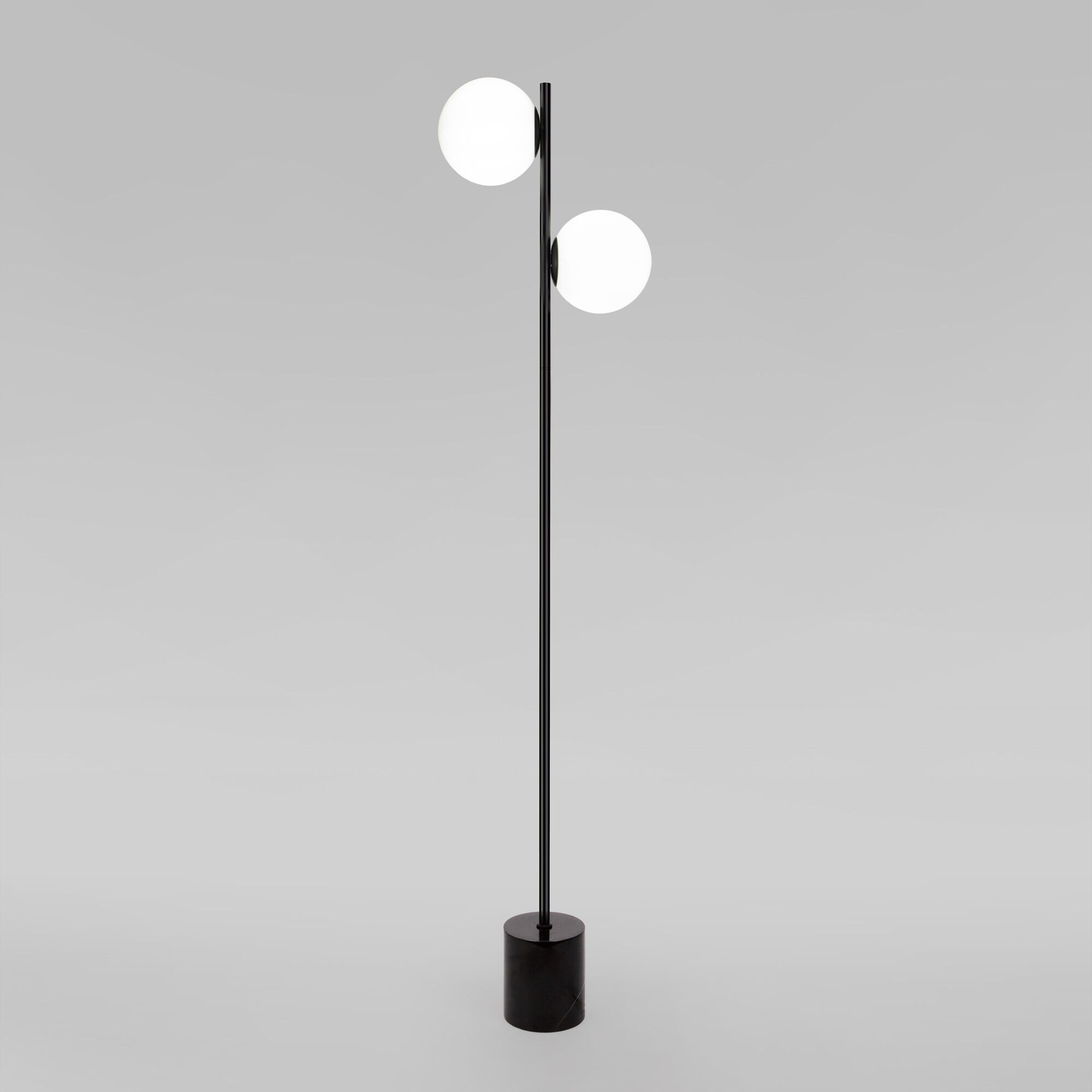 Напольный светильник с мраморным основанием Eurosvet Marbella 01158/2 черный. Фото 1