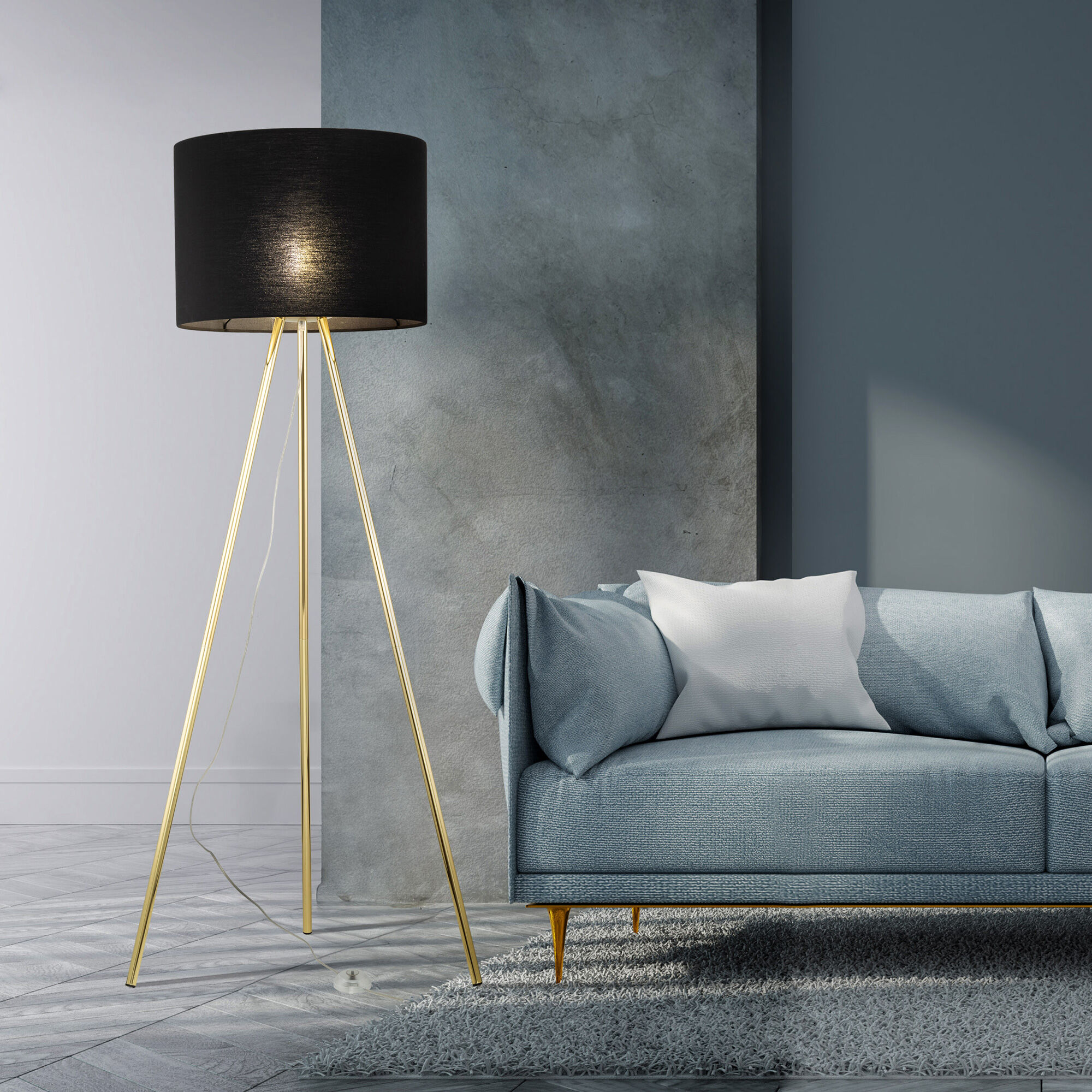 Напольный светильник с тканевым абажуром TK Lighting Umberto 16635 Umberto. Фото 4