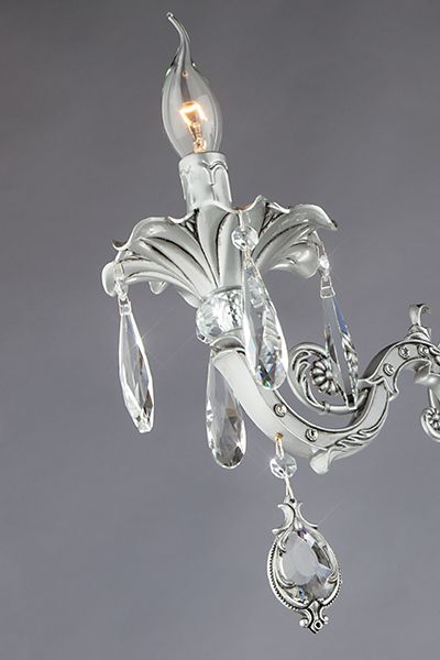 Настенный светильник с хрусталем Bogate's Wonderful 276/2 серебро. Фото 2