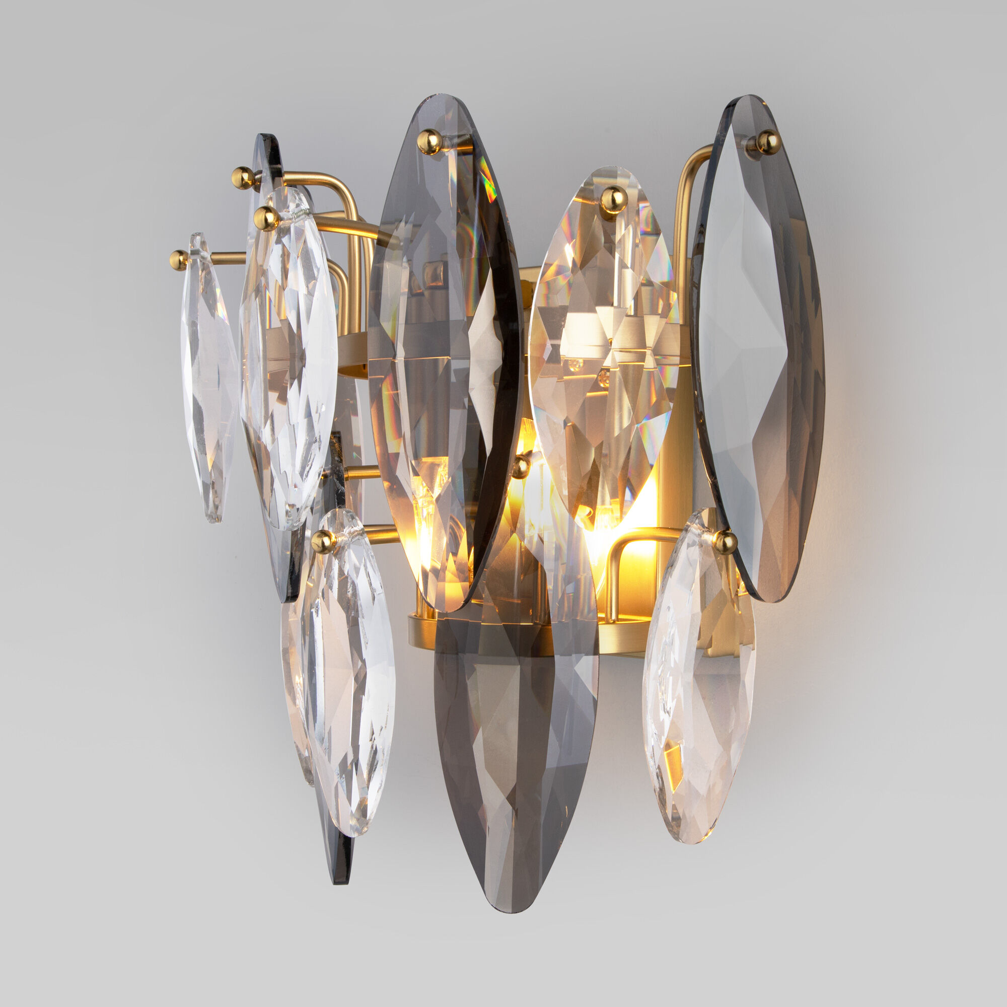 Настенный светильник с хрусталем Bogate's Onyx 372/2 Strotskis. Фото 1