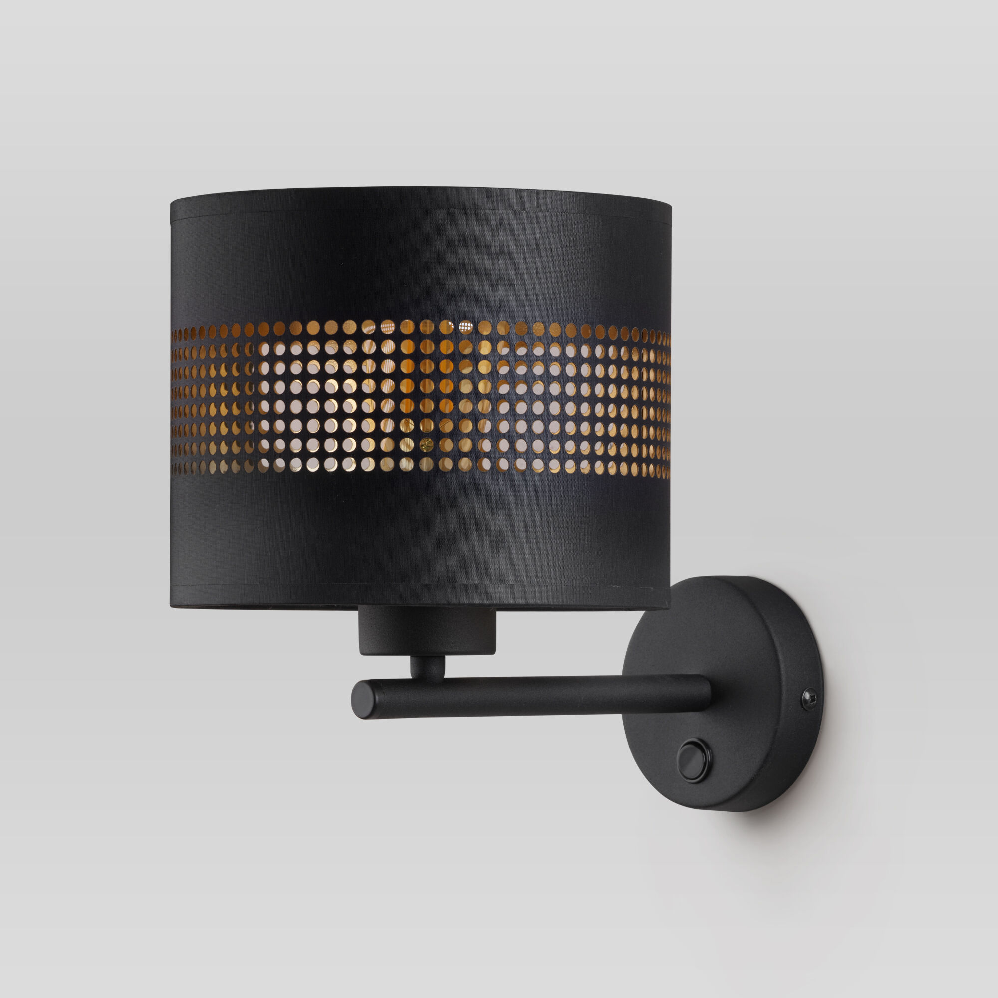 Настенный светильник с тканевым абажуром TK Lighting Tago 3210 Tago Black. Фото 1