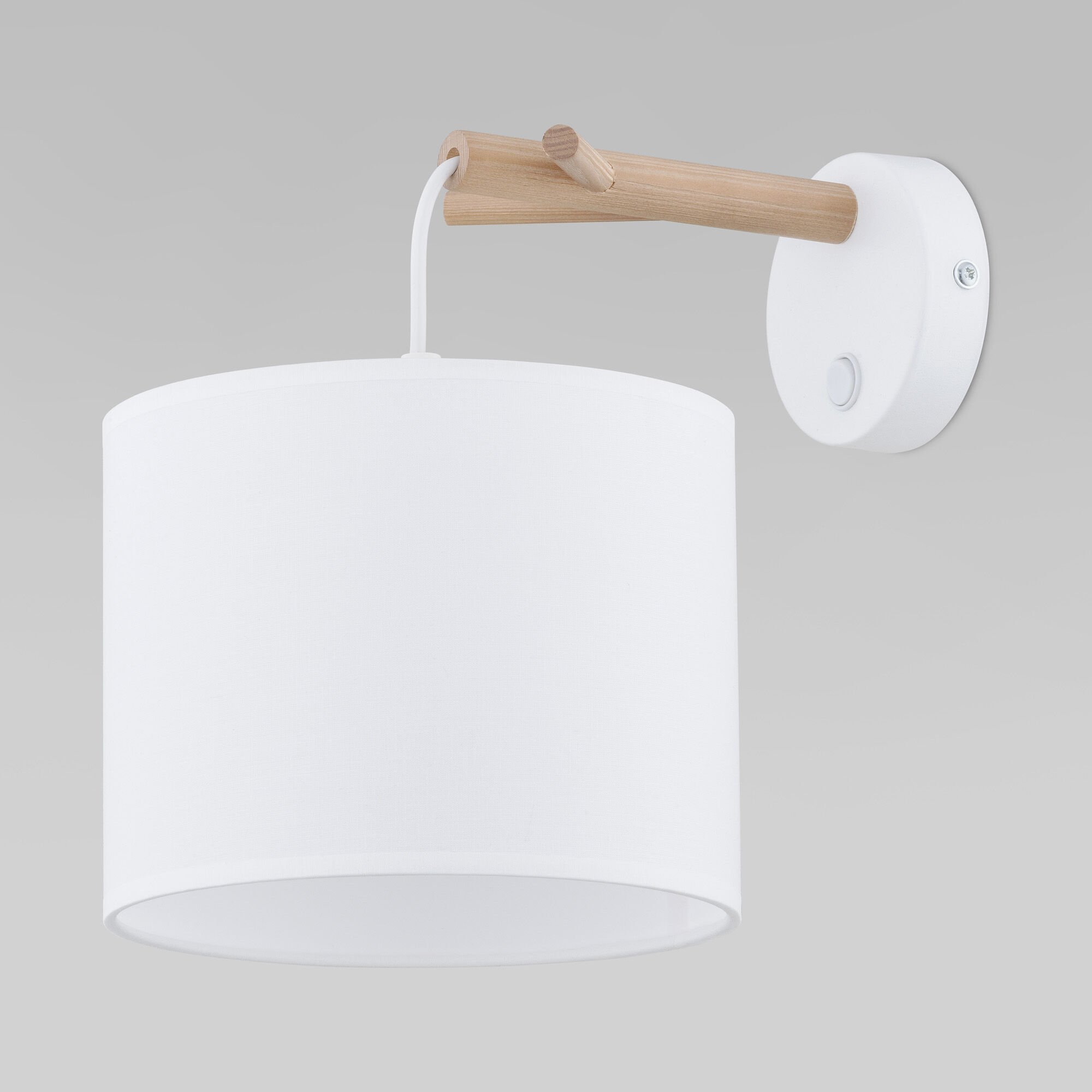 Настенный светильник с тканевым абажуром TK Lighting Albero 6552 Albero White. Фото 1