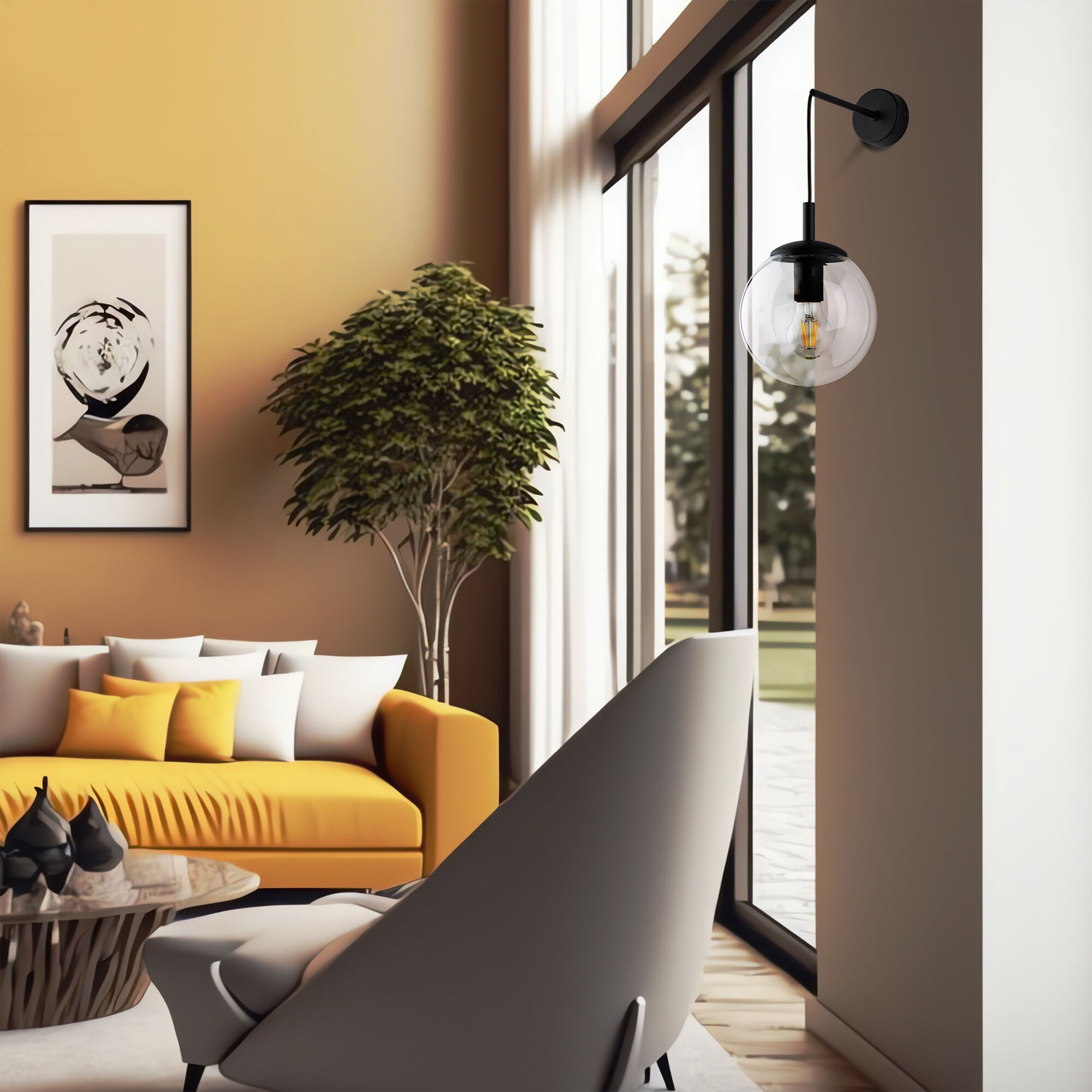 Настенный светильник со стеклянным плафоном TK Lighting Esme 15387 Esme. Фото 3