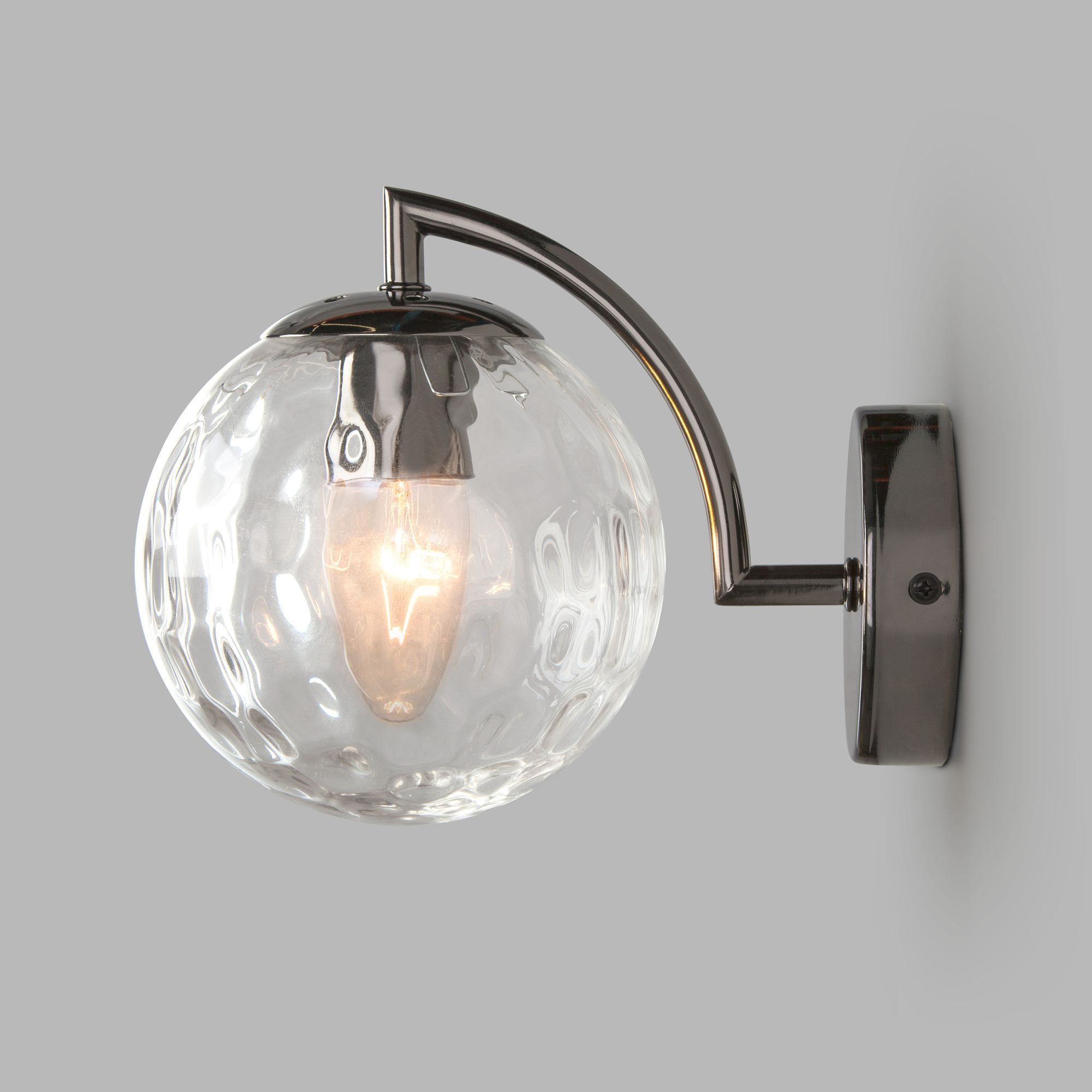 Настенный светильник со стеклянным плафоном Eurosvet Eden 30178/1 черный жемчуг. Фото 2
