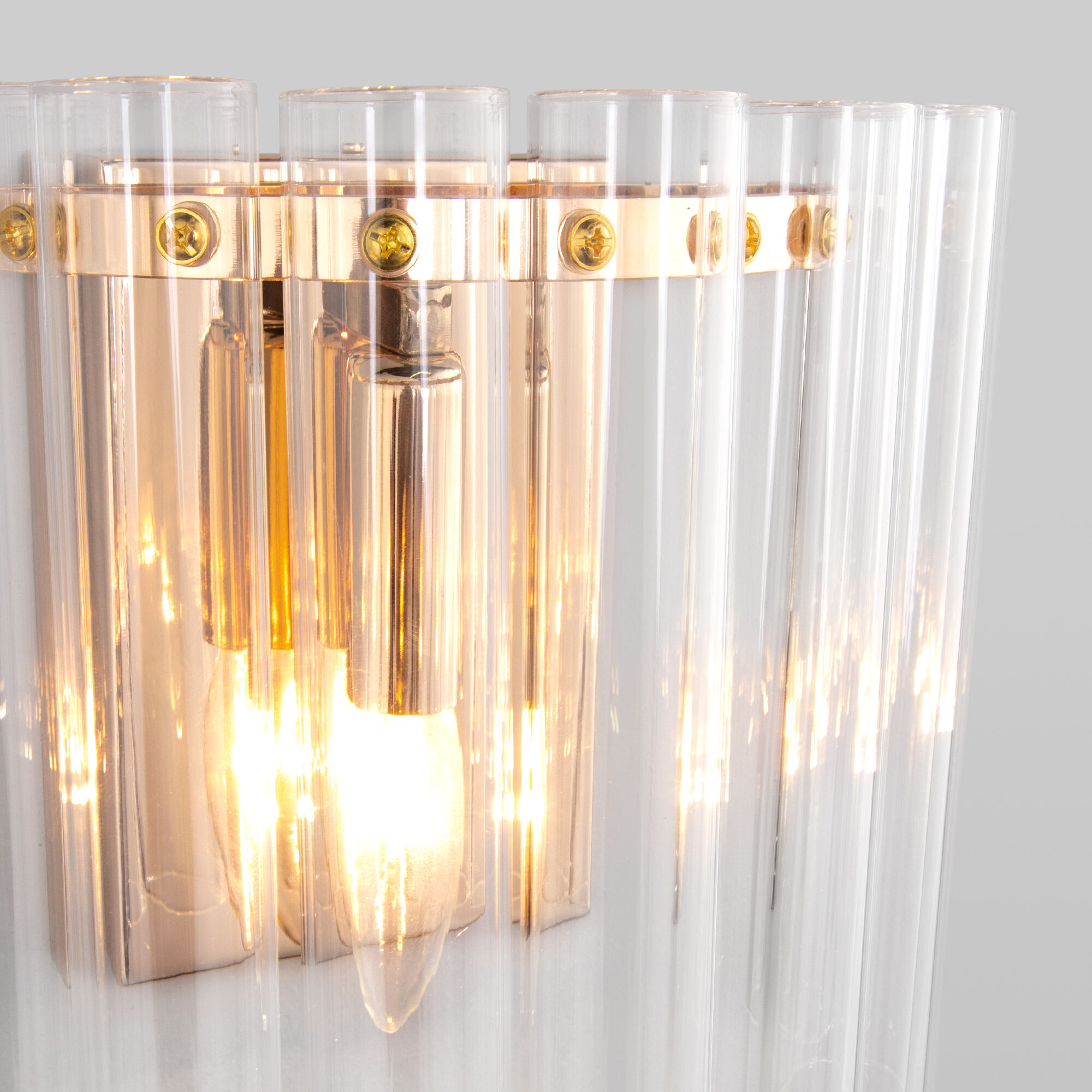 Настенный светильник со стеклянным плафоном Bogate's Flamel 373/1 золото. Фото 4