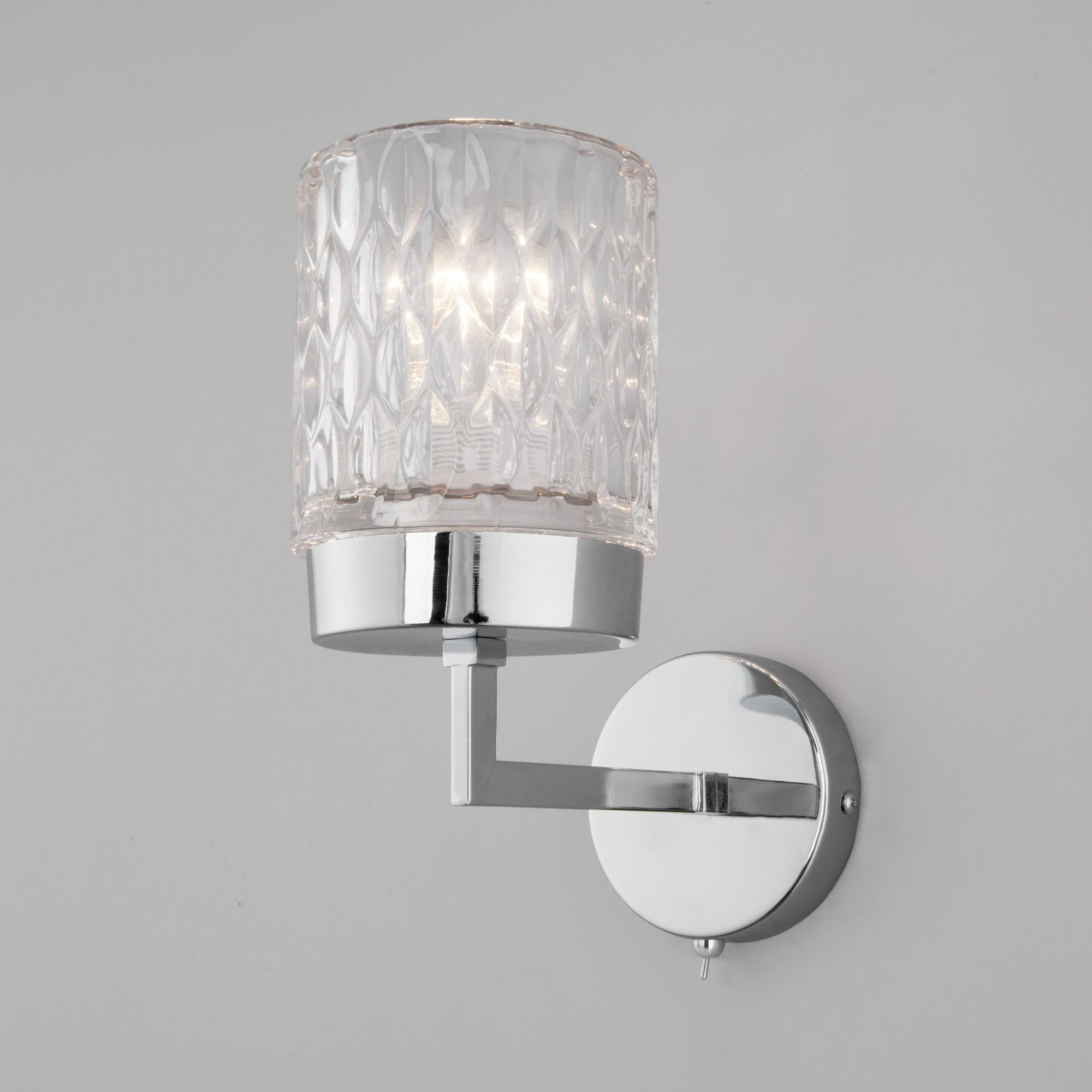Настенный светильник со стеклянным плафоном Eurosvet Calle 60127/1 хром. Фото 1