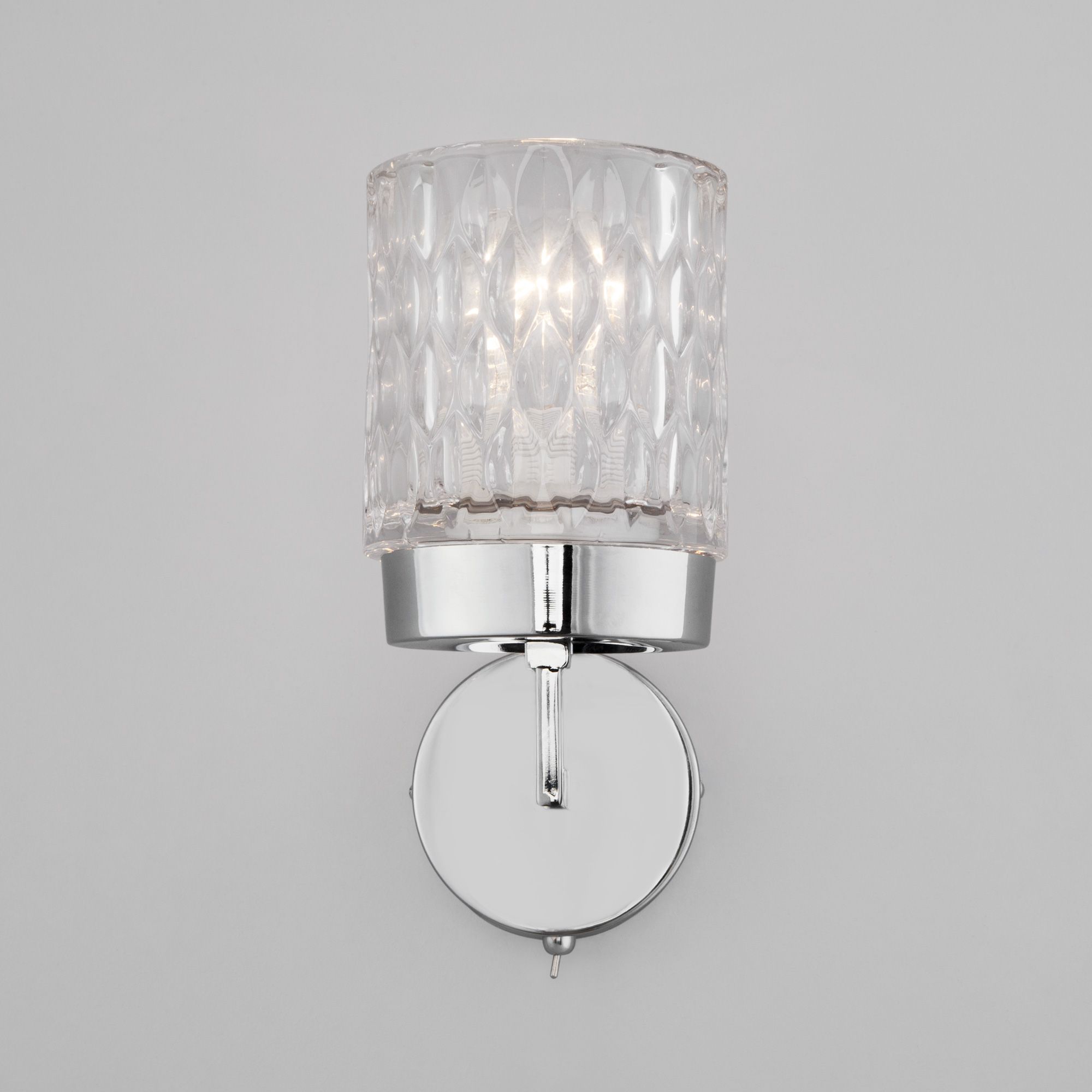 Настенный светильник со стеклянным плафоном Eurosvet Calle 60127/1 хром. Фото 2