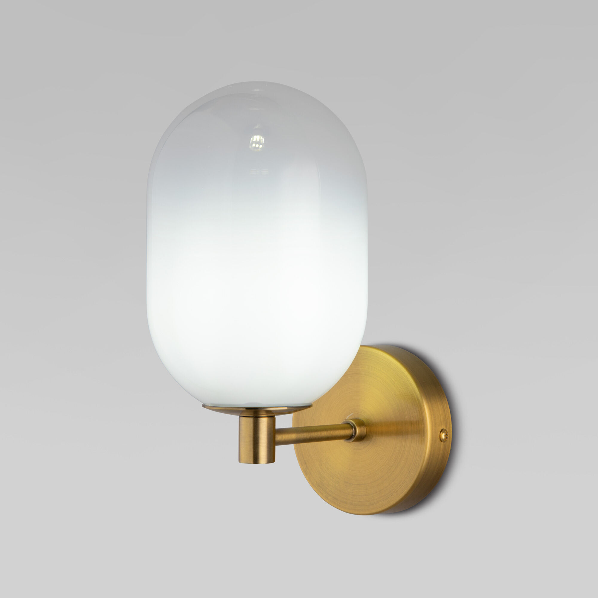 Настенный светильник со стеклянным плафоном Eurosvet Loona 60161 латунь. Фото 1