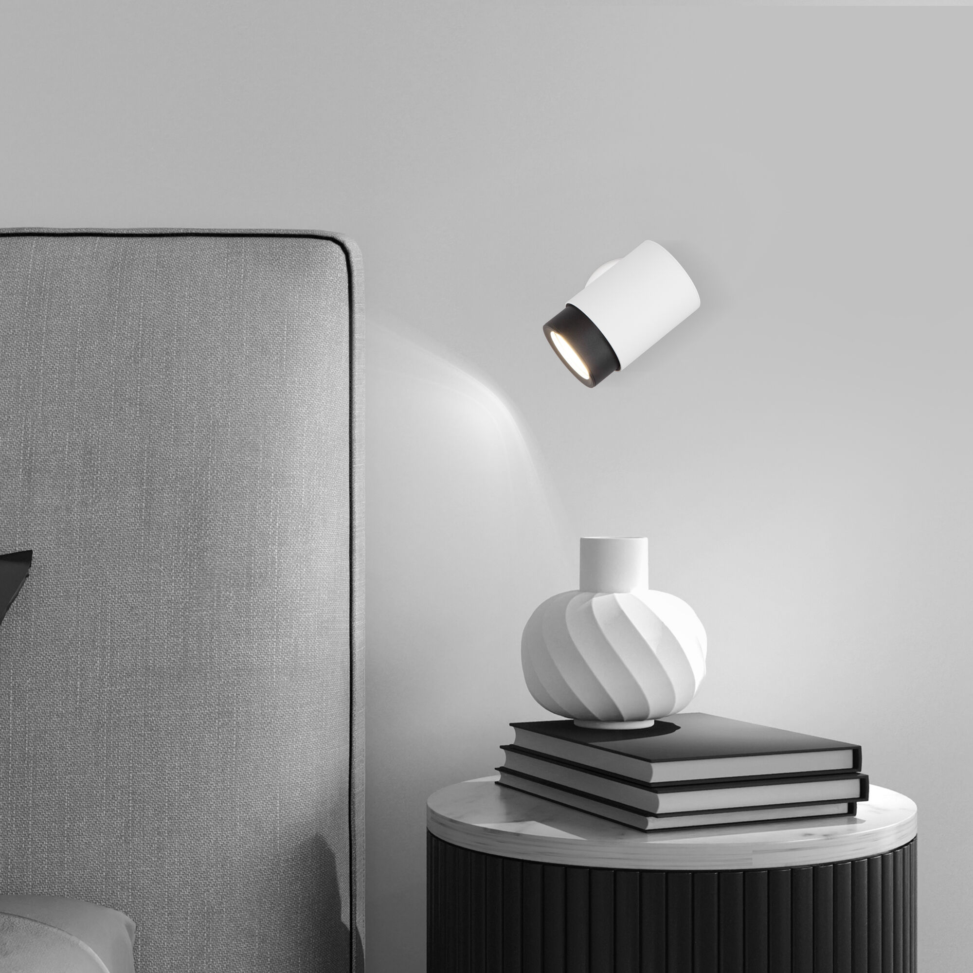 Настенный светильник в стиле лофт Eurosvet Morgan 20124/1 белый/ черный. Фото 4