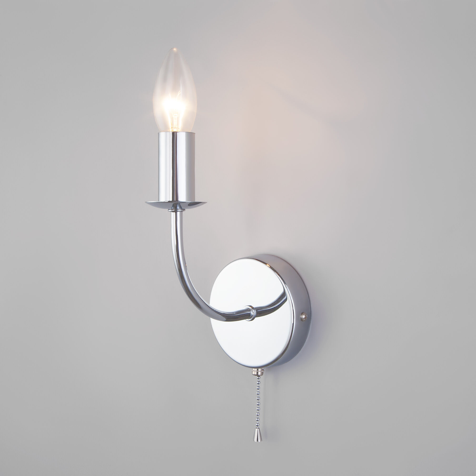 Настенный светильник в стиле лофт Eurosvet Santi 60139/1 хром. Фото 1