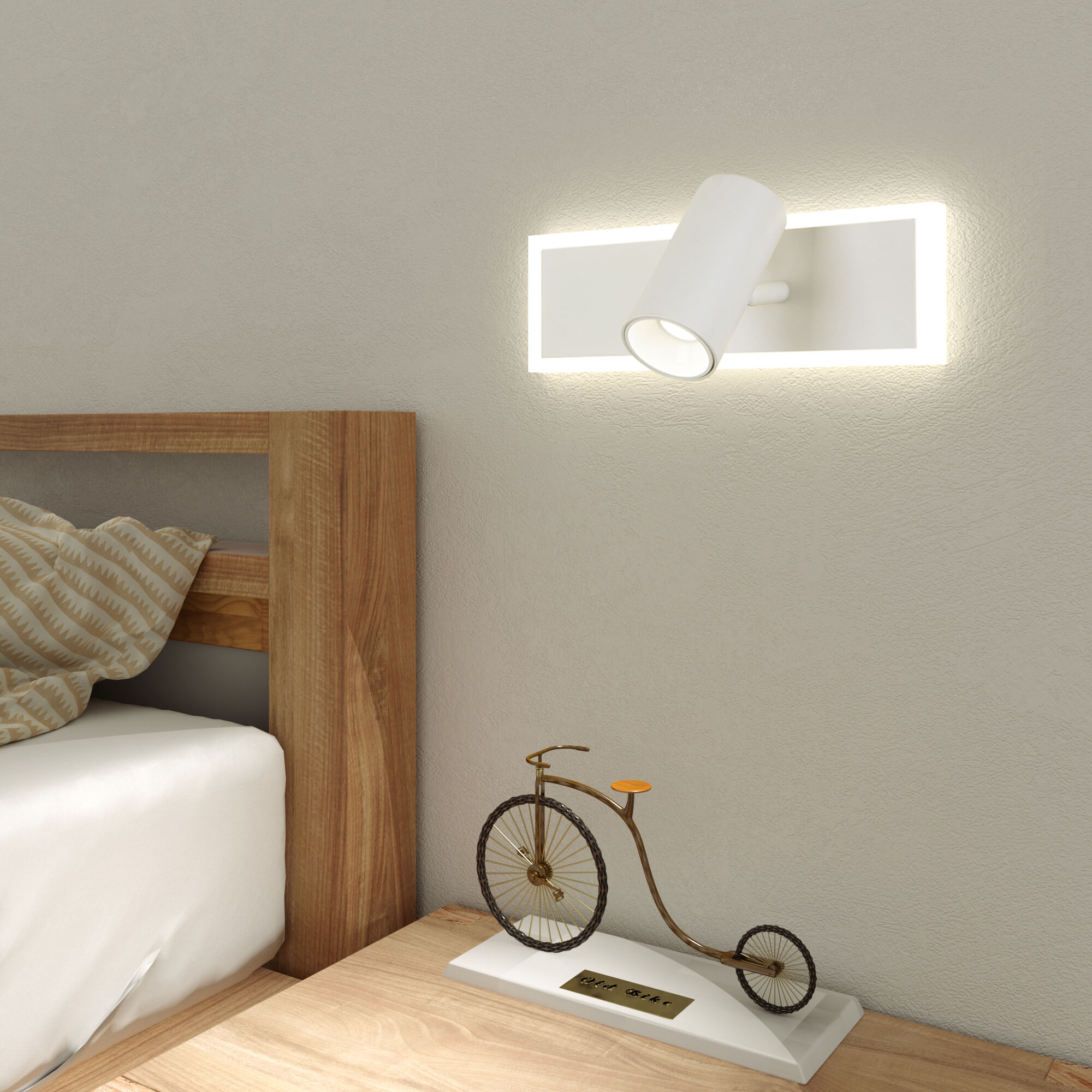 Настенный светодиодный светильник с USB и Type-C Eurosvet Binar 20127/1 LED белый. Фото 3