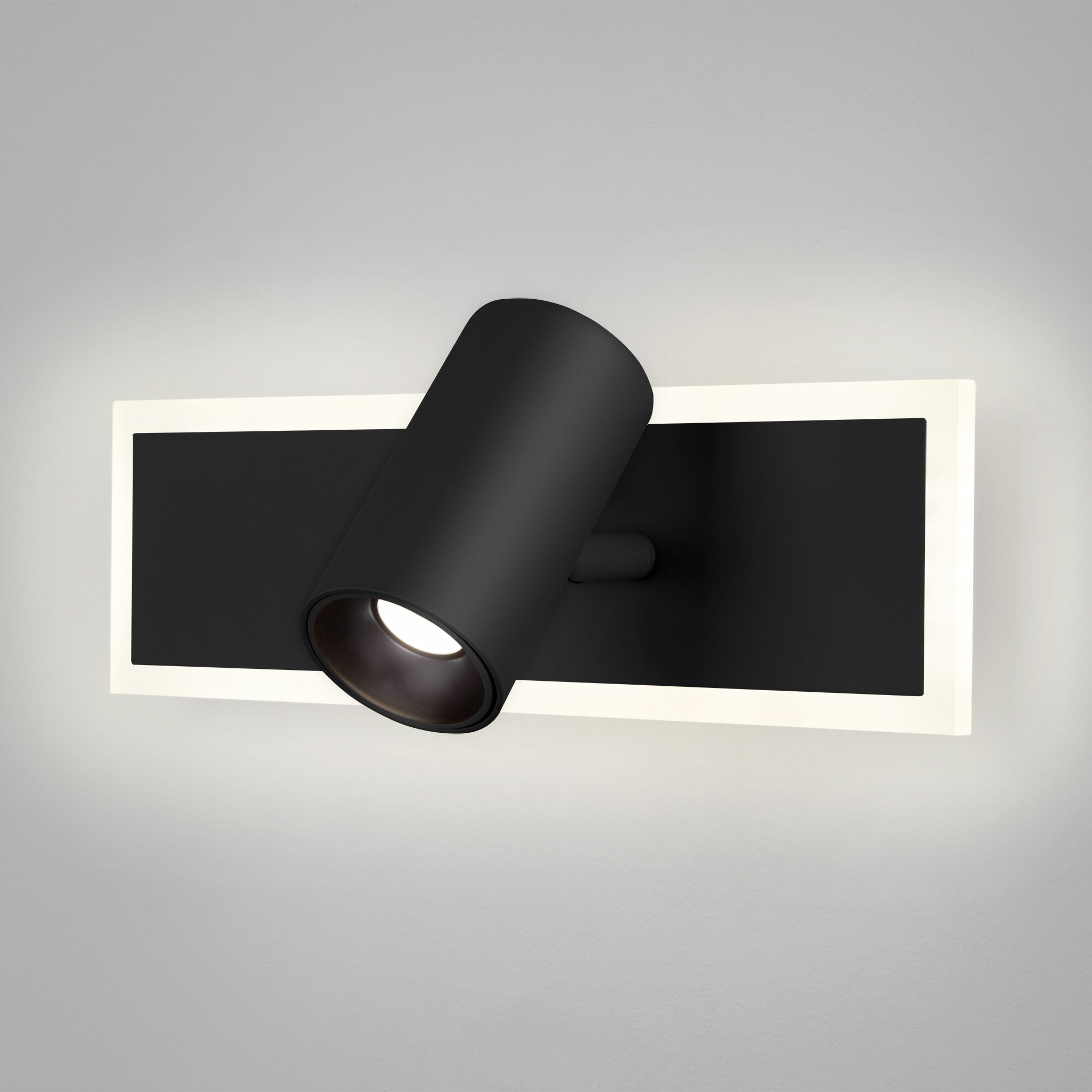 Настенный светодиодный светильник с USB и Type-C Eurosvet Binar 20127/1 LED черный. Фото 1
