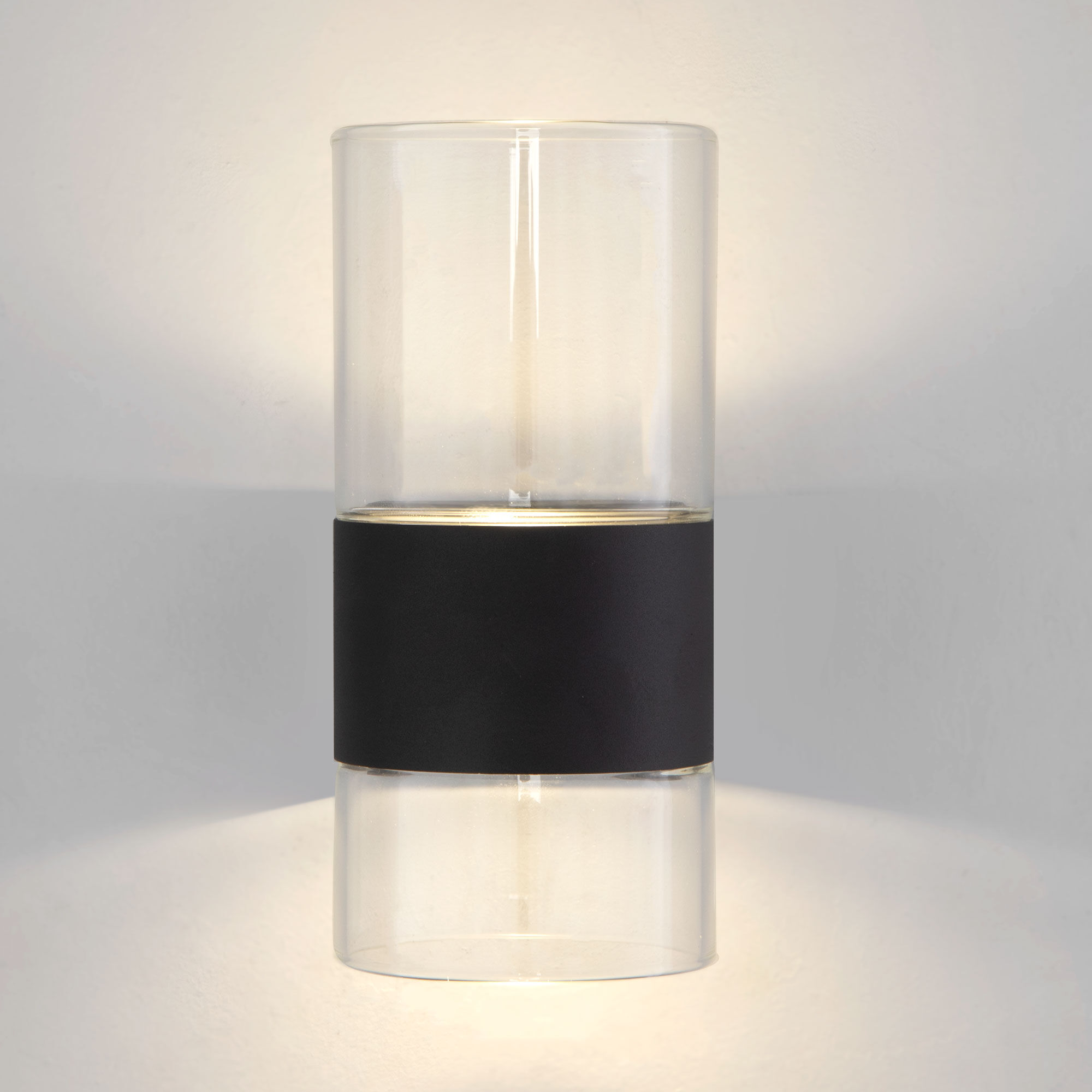 Настенный светодиодный светильник со стеклянным плафоном Eurosvet Watford 40021/1 LED чёрный/прозрачный. Фото 3