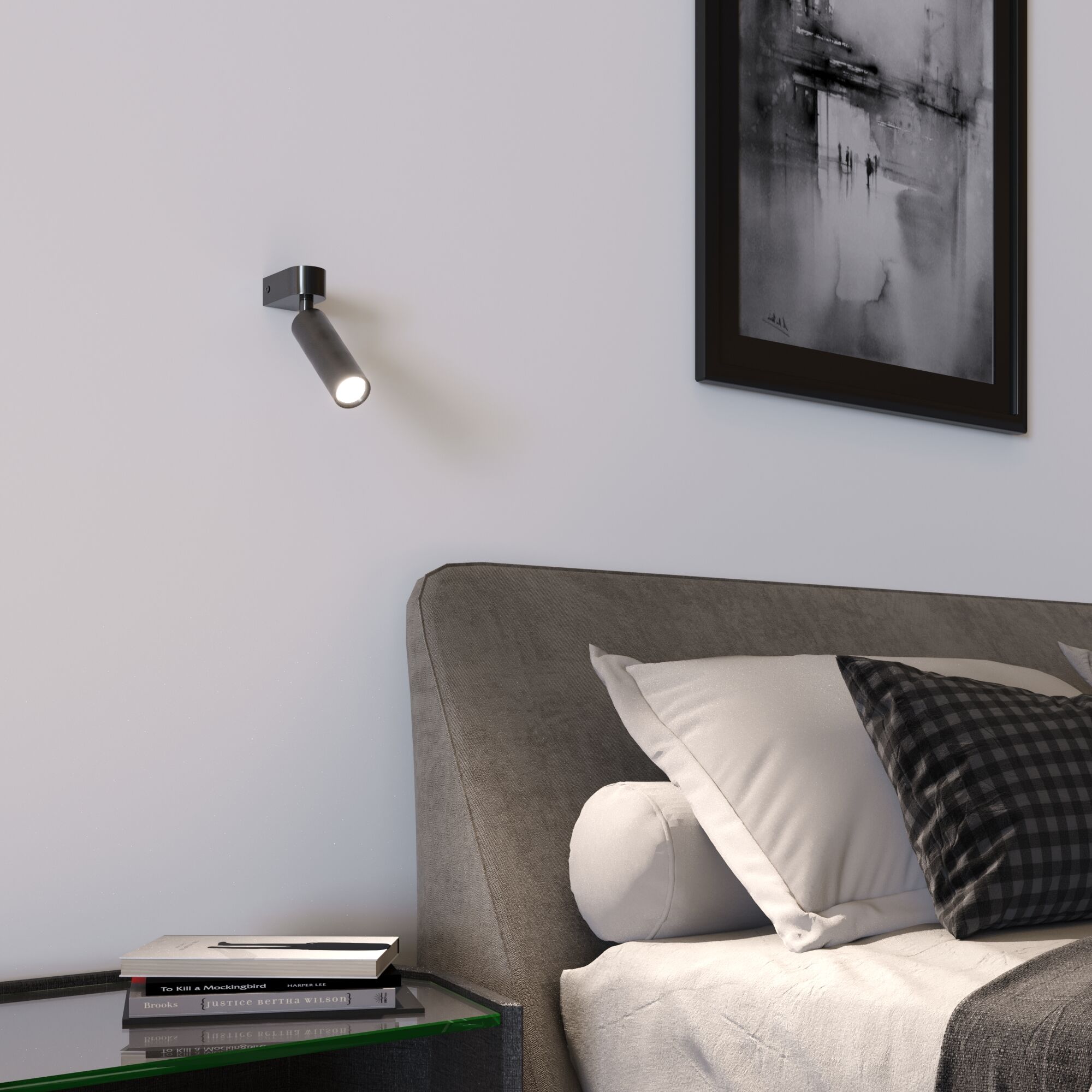Настенный светодиодный светильник в стиле лофт Eurosvet Pitch 20143/1 LED черный жемчуг. Фото 4