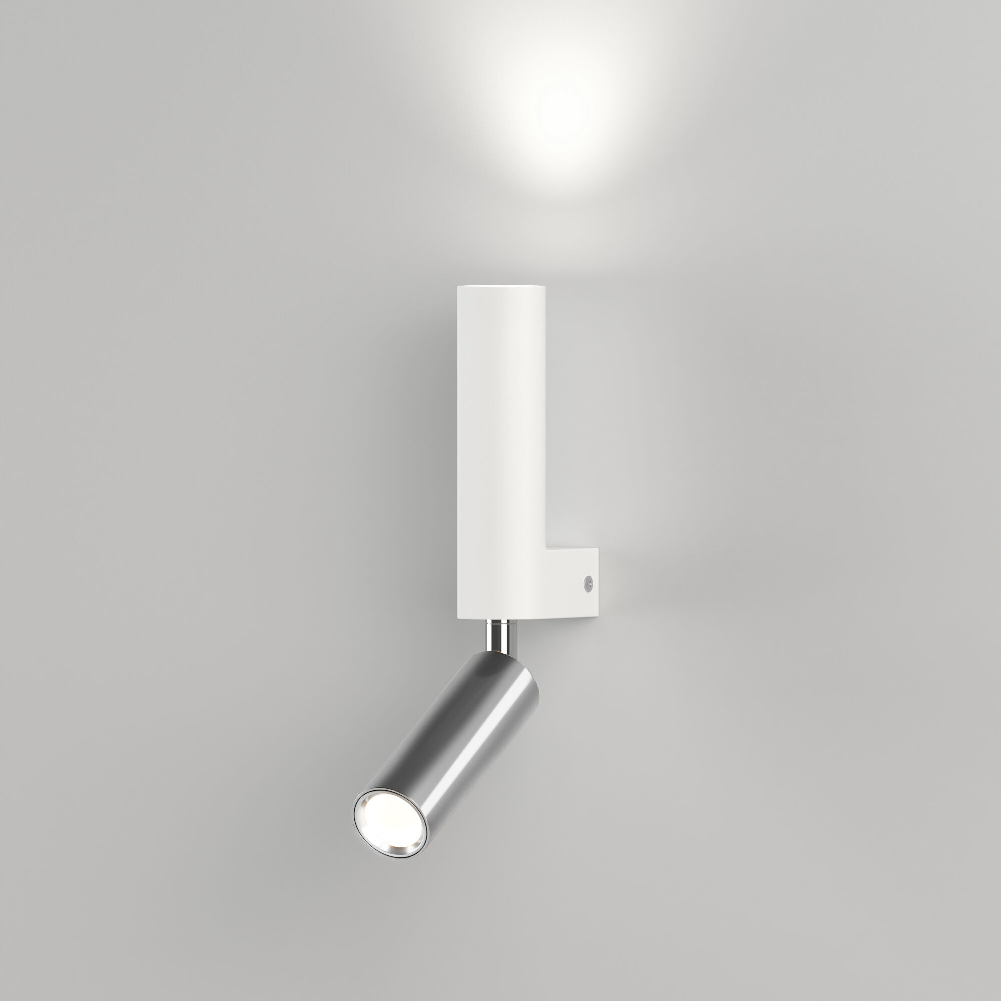Настенный светодиодный светильник в стиле лофт Eurosvet Pitch 40020/1 LED белый/хром. Фото 1