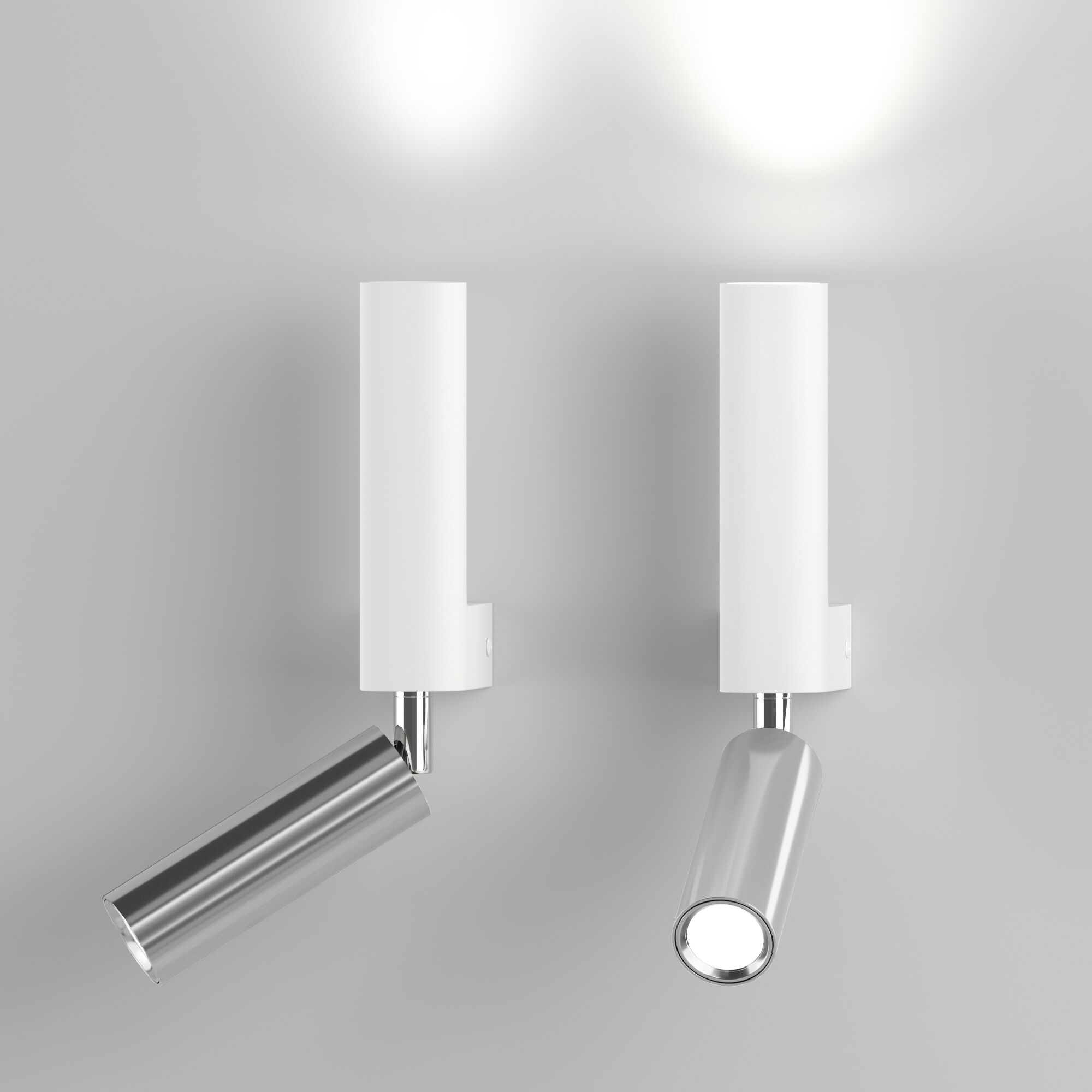Настенный светодиодный светильник в стиле лофт Eurosvet Pitch 40020/1 LED белый/хром. Фото 3