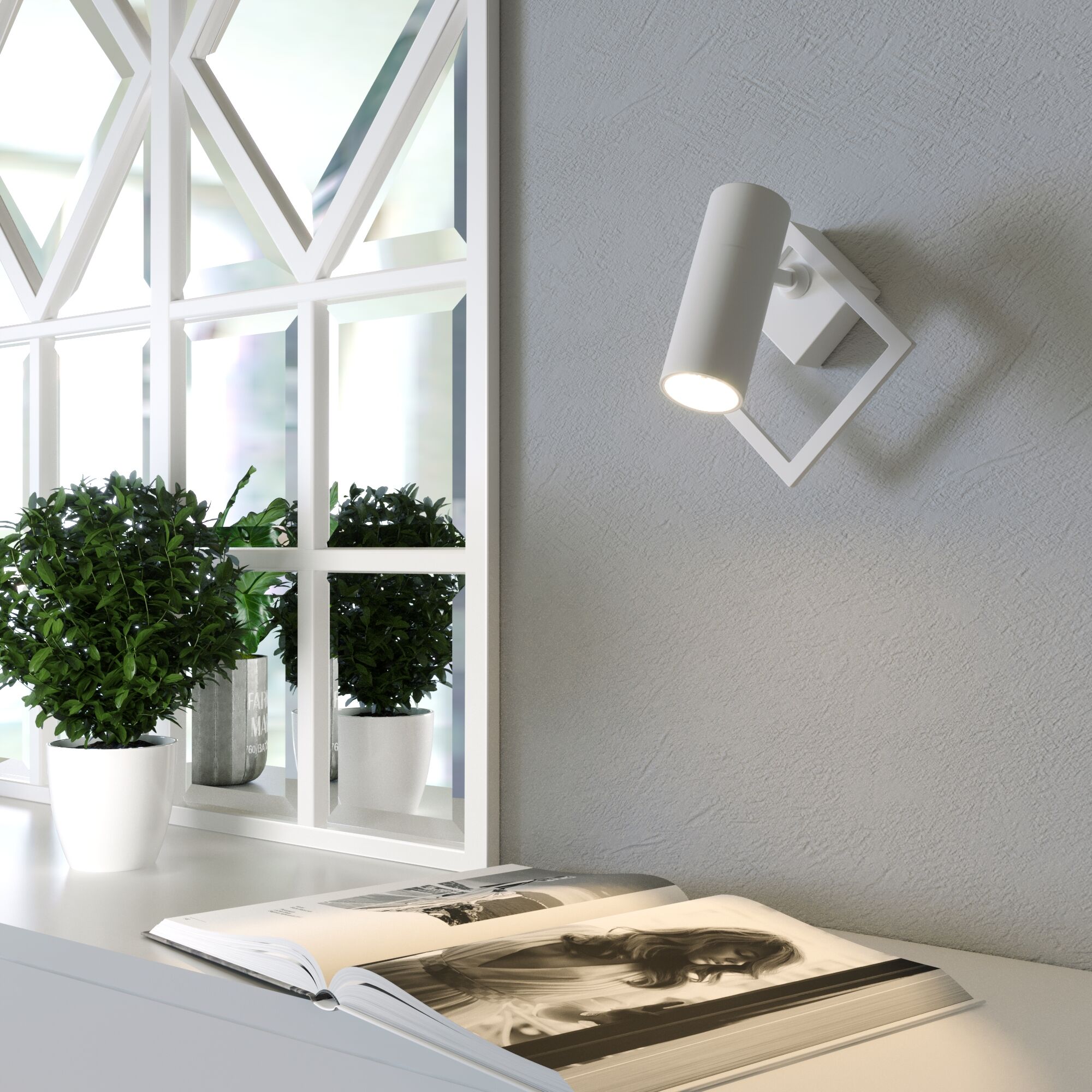 Настенный светодиодный светильник в стиле минимализм Eurosvet Turro 20091/1 LED белый. Фото 5