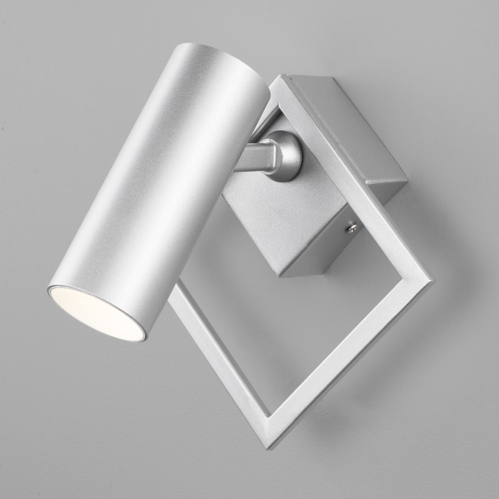 Настенный светодиодный светильник в стиле минимализм Eurosvet Turro 20091/1 LED серебро. Фото 1