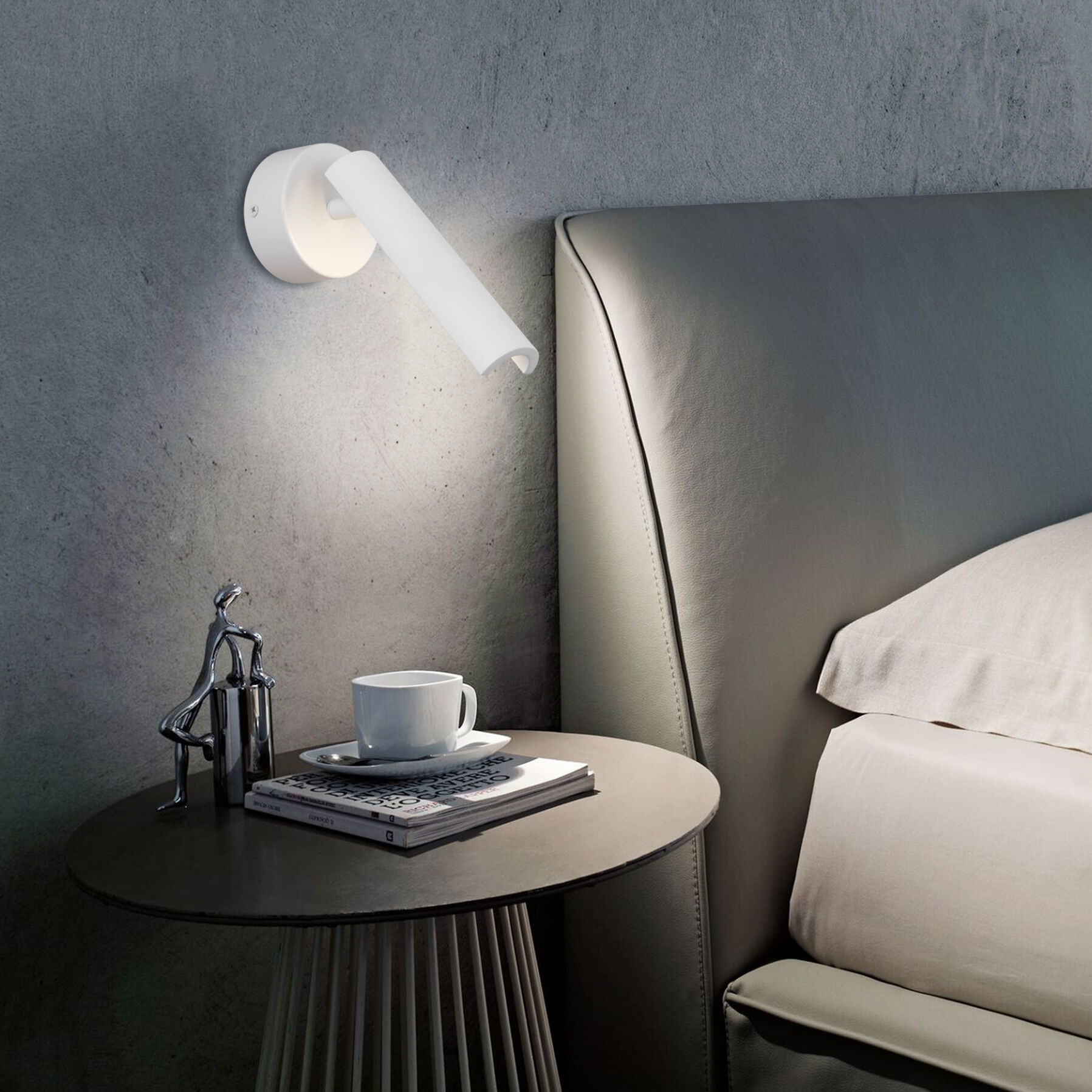 Настенный светодиодный светильник в стиле минимализм Eurosvet Tint 20126/1 LED белый. Фото 2