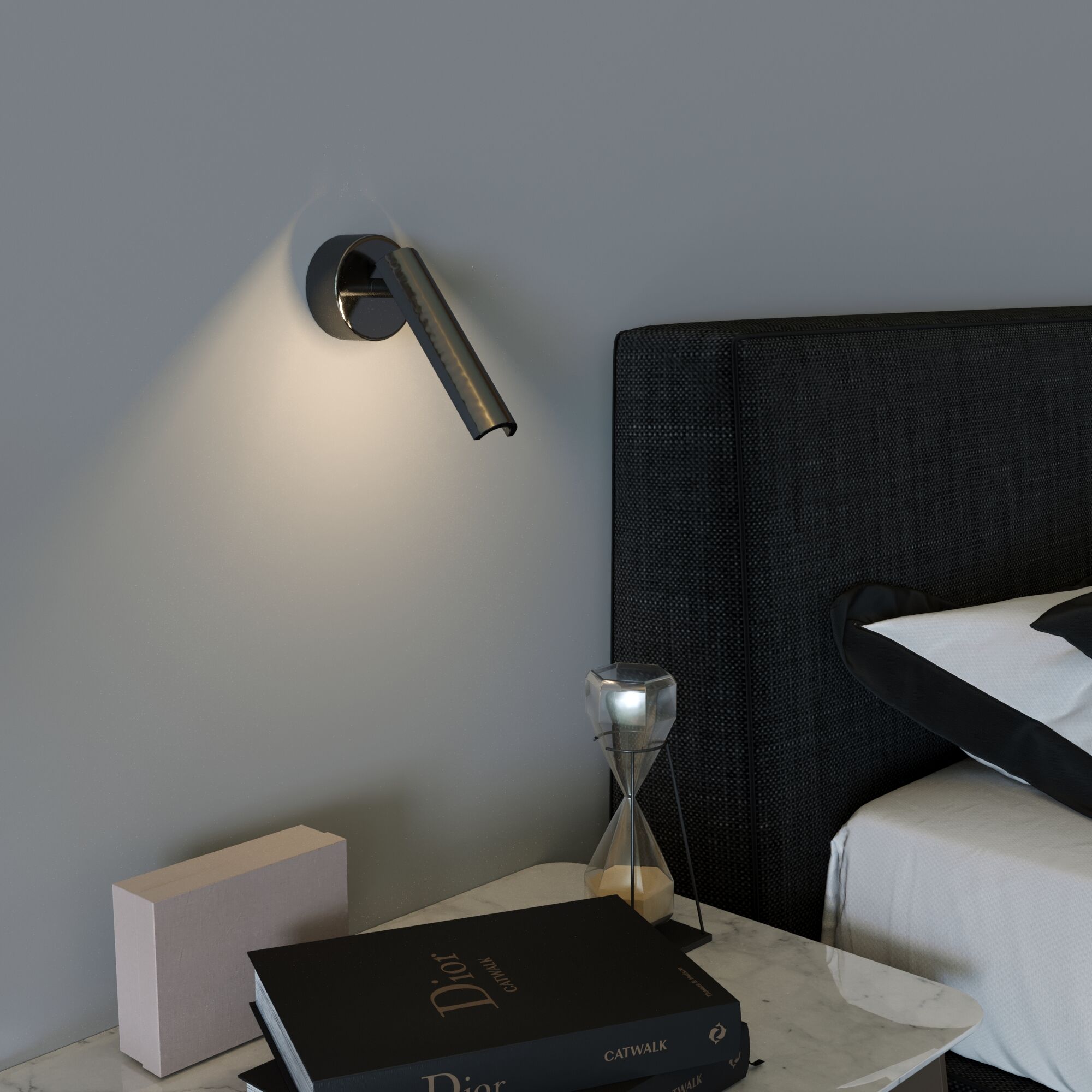 Настенный светодиодный светильник в стиле минимализм Eurosvet Tint 20126/1 LED черный жемчуг. Фото 6