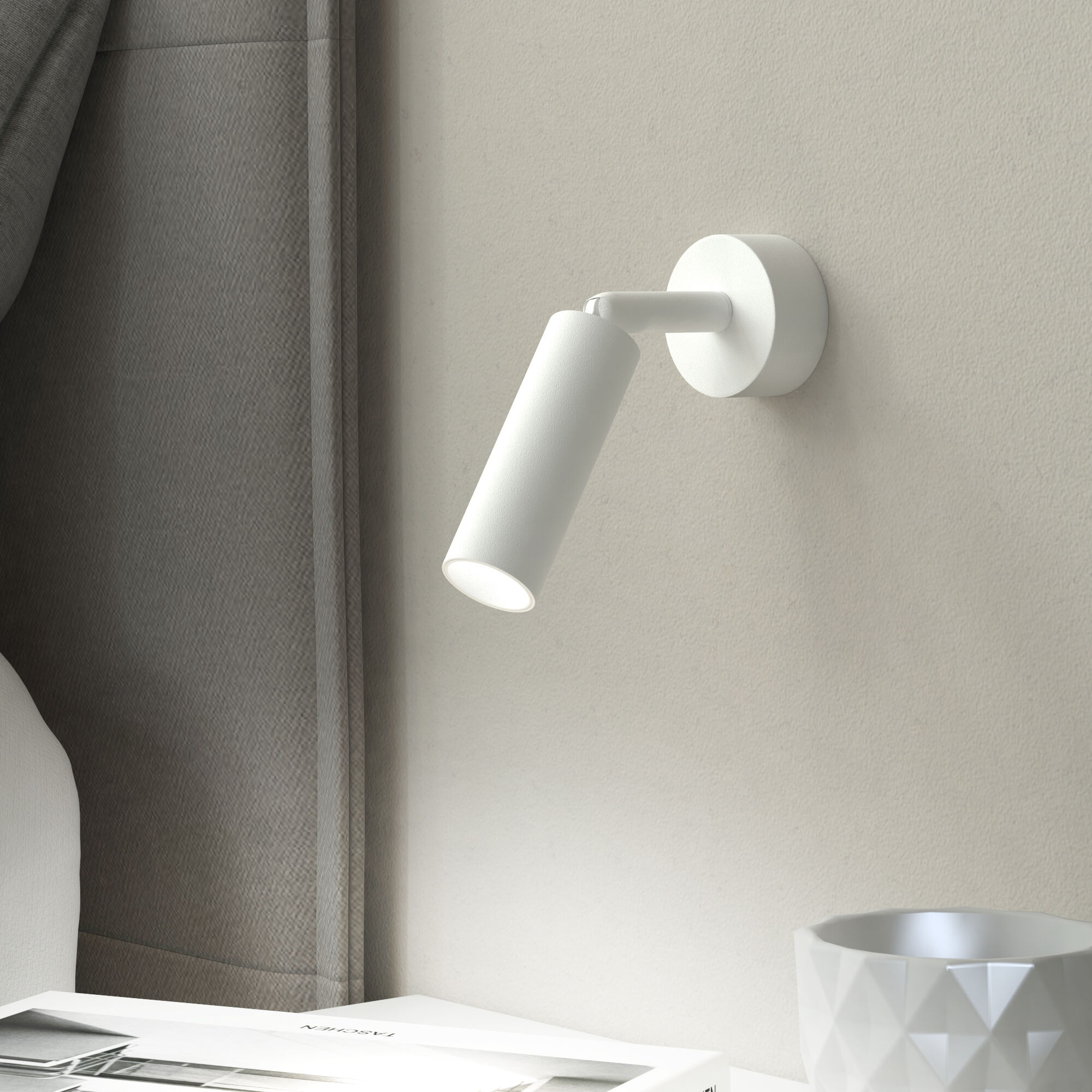 Настенный светодиодный светильник в стиле минимализм Eurosvet Pin 20133/1 LED белый. Фото 5
