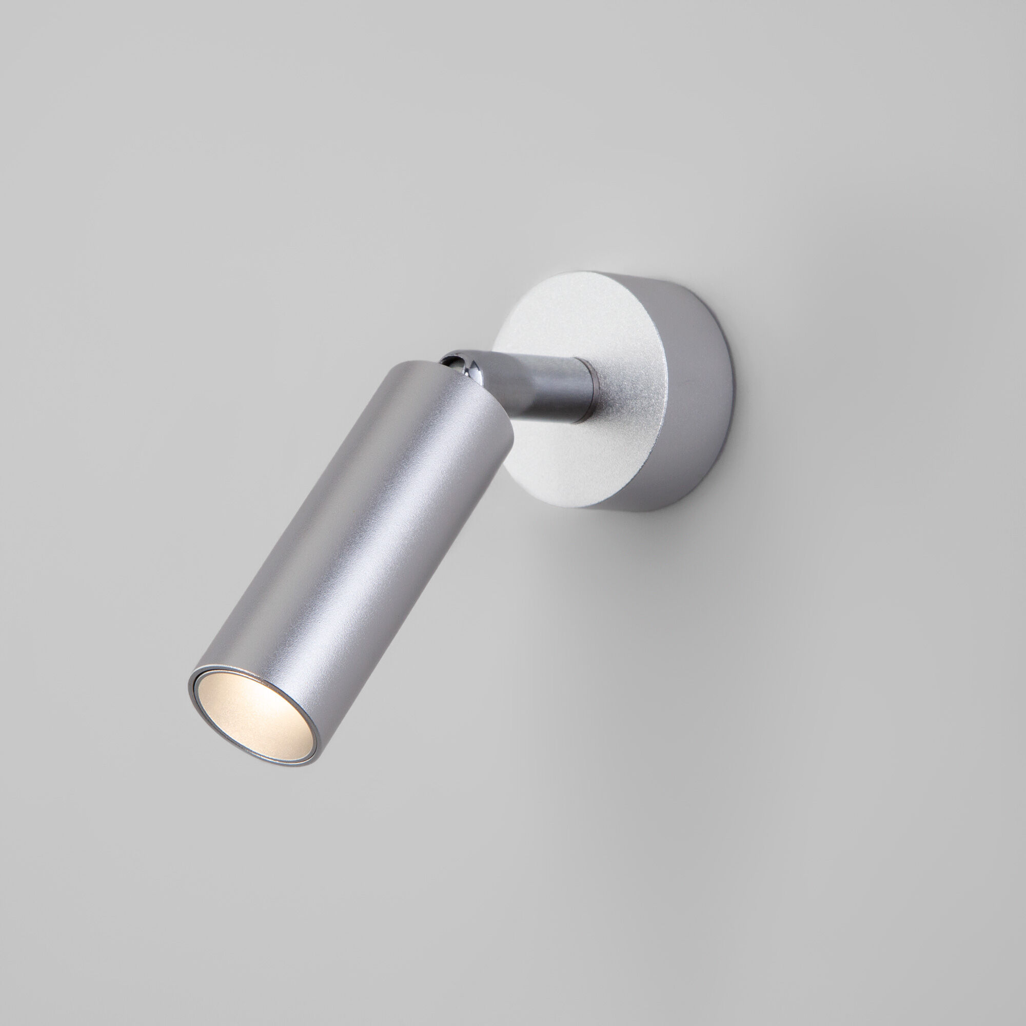 Настенный светодиодный светильник в стиле минимализм Eurosvet Pin 20133/1 LED серебро. Фото 1