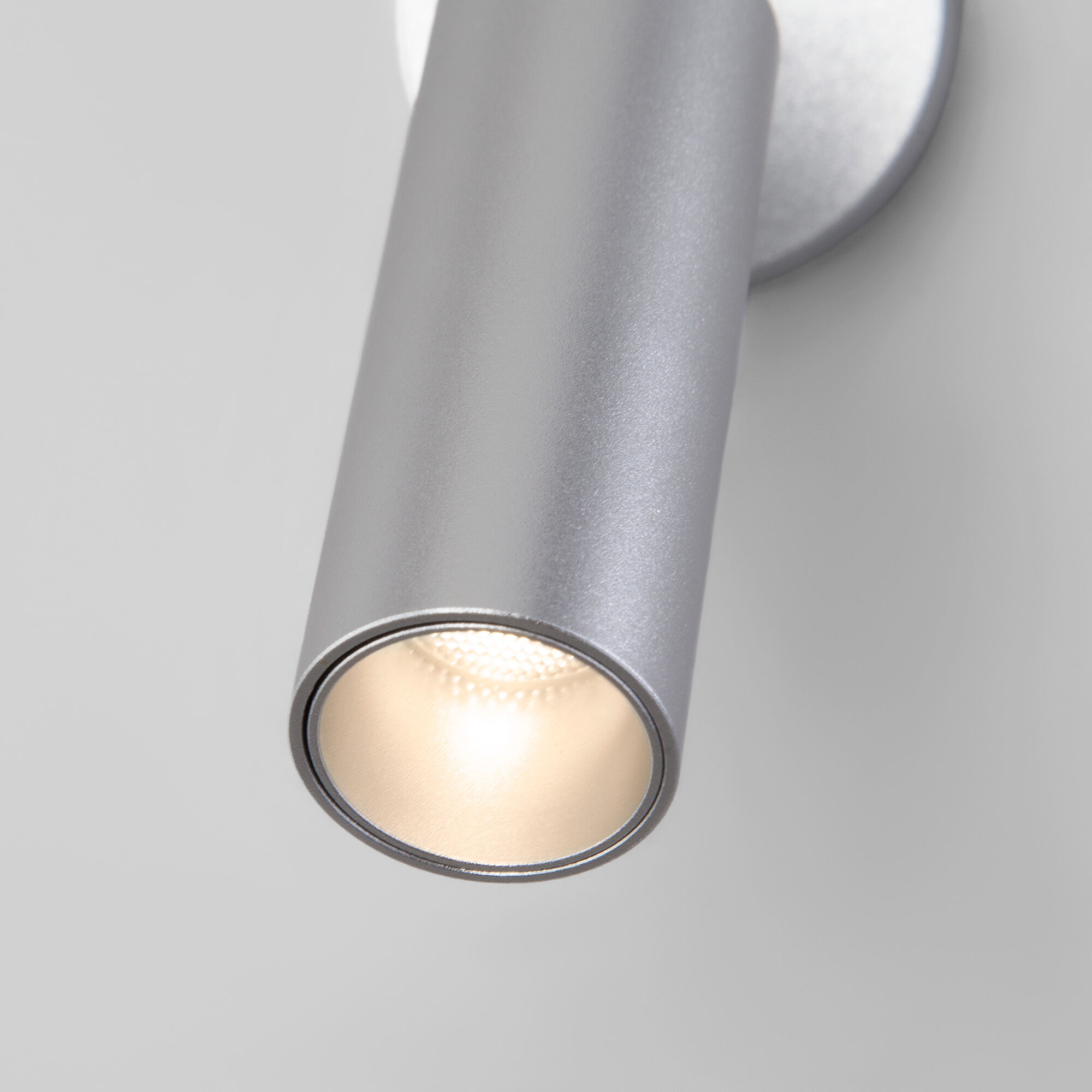 Настенный светодиодный светильник в стиле минимализм Eurosvet Pin 20133/1 LED серебро. Фото 2