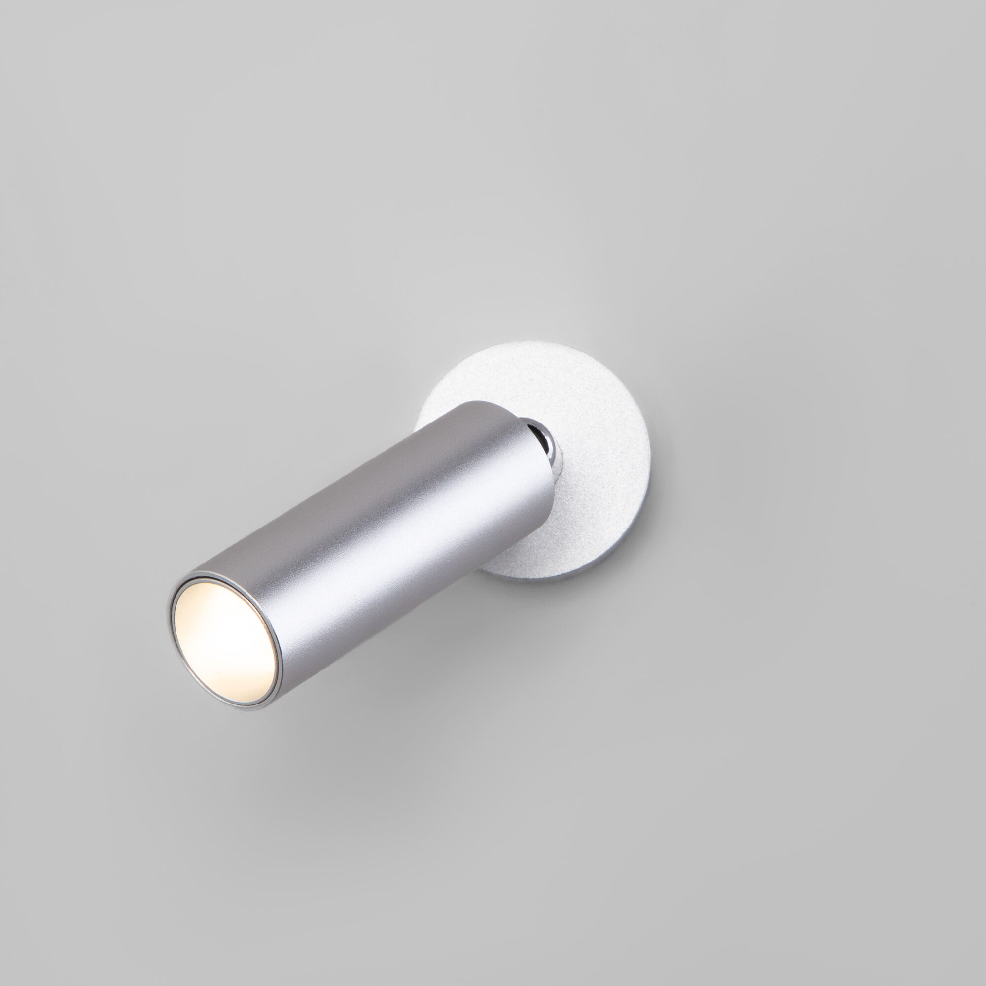 Настенный светодиодный светильник в стиле минимализм Eurosvet Pin 20133/1 LED серебро. Фото 4