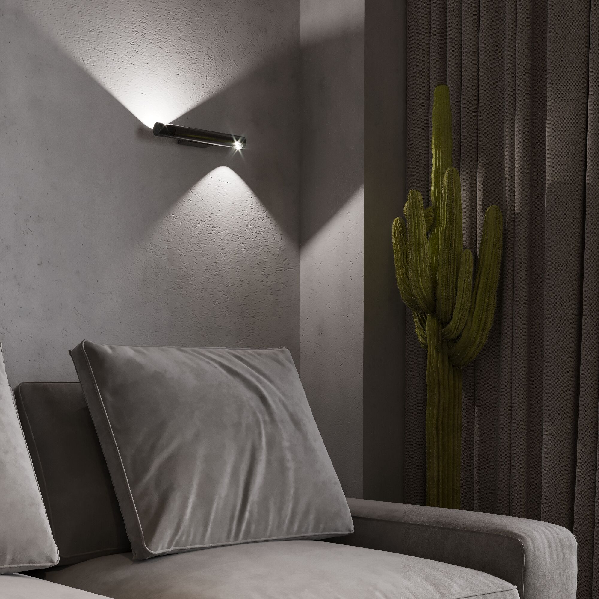 Настенный светодиодный светильник в стиле минимализм Eurosvet Tybee 40161 LED чёрный жемчуг. Фото 7