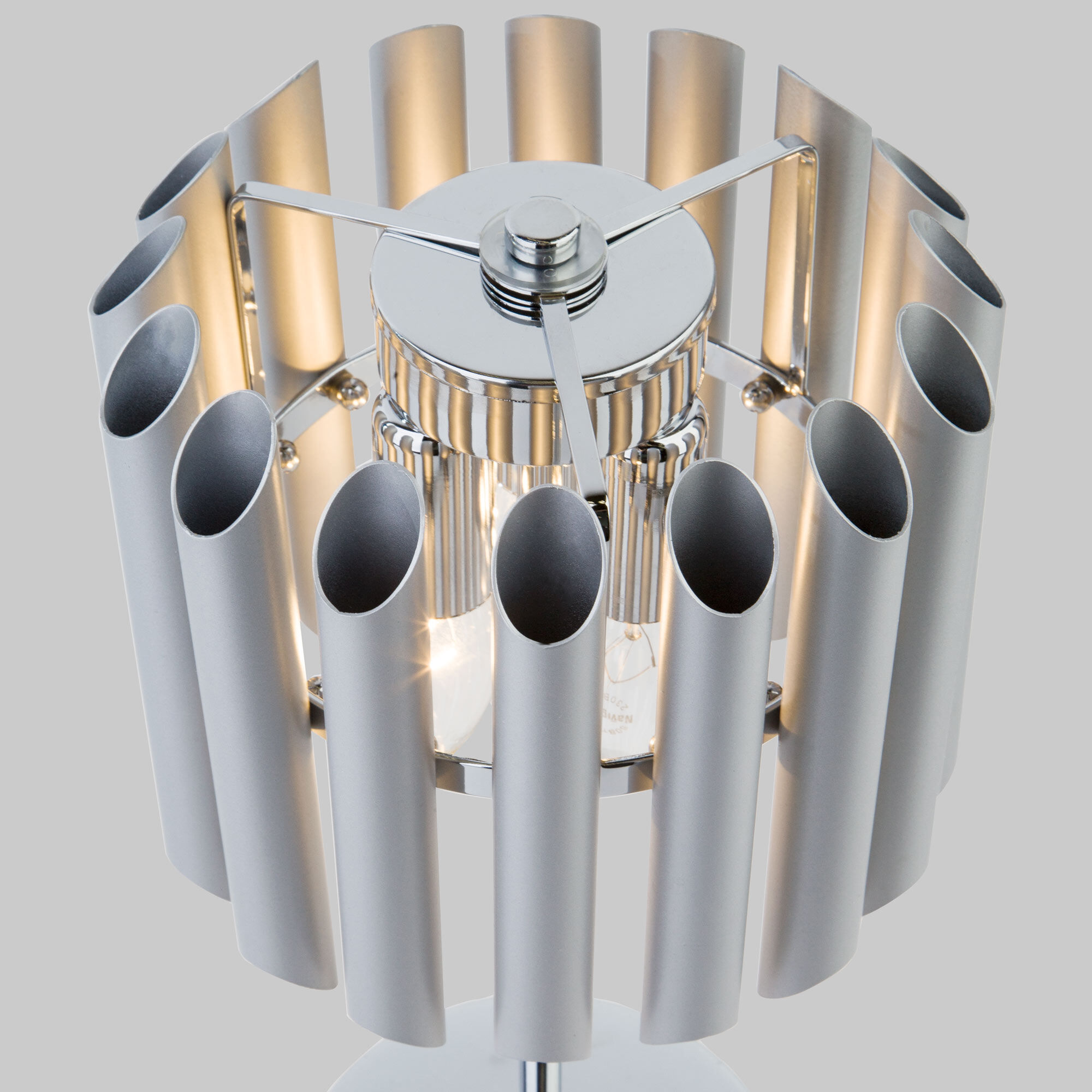 Настольная лампа в стиле лофт Bogate's Castellie 01107/3 серебро. Фото 2