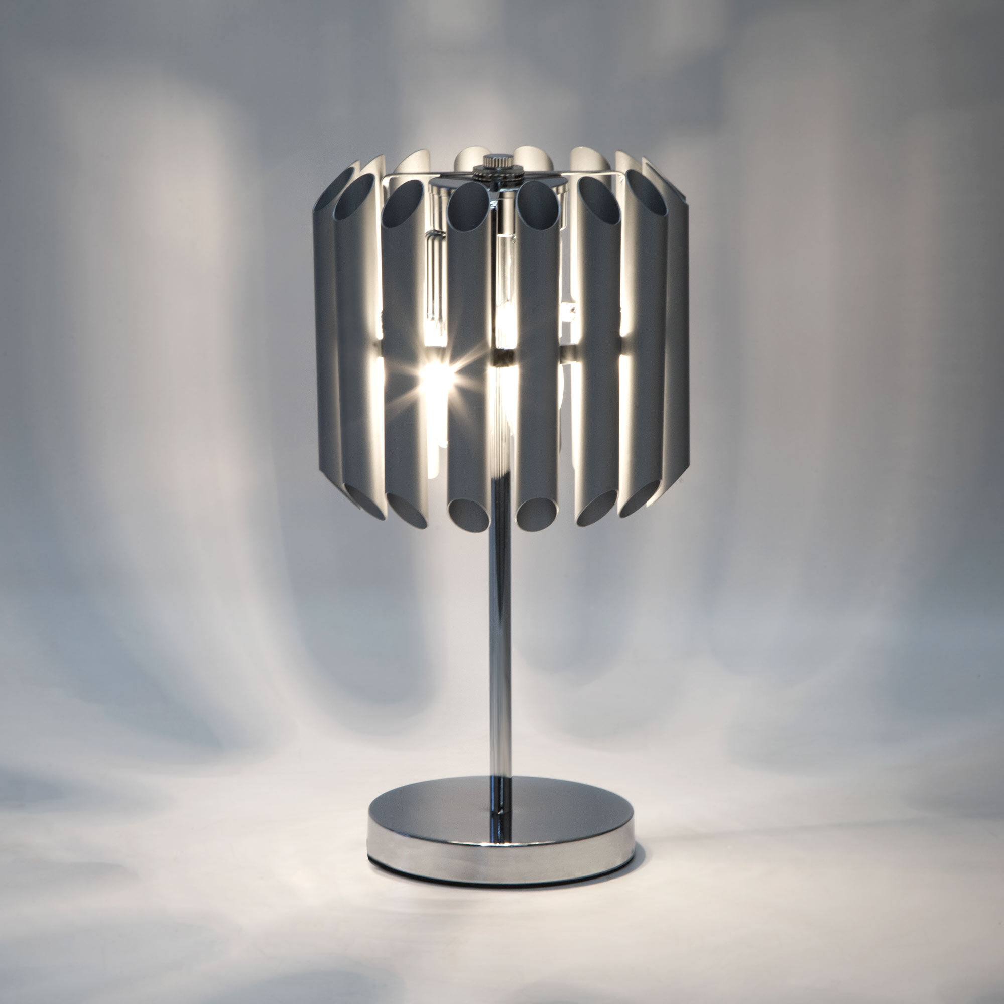 Настольная лампа в стиле лофт Bogate's Castellie 01107/3 серебро. Фото 3