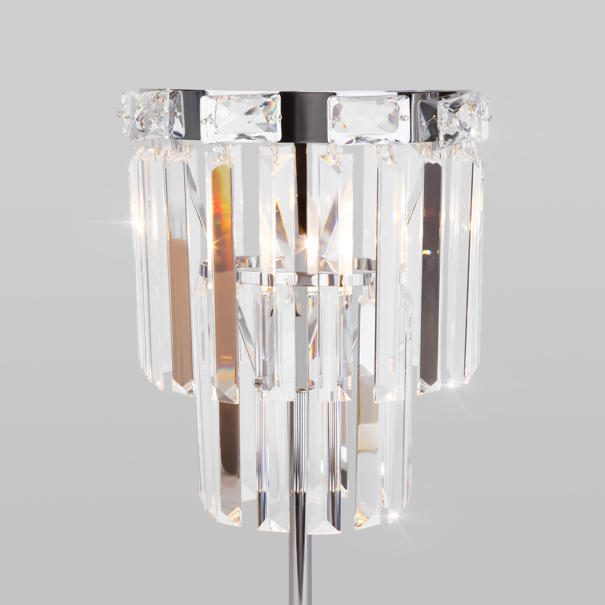 Настольный светильник с хрусталем Eurosvet Elegante 01136/1 хром. Фото 3