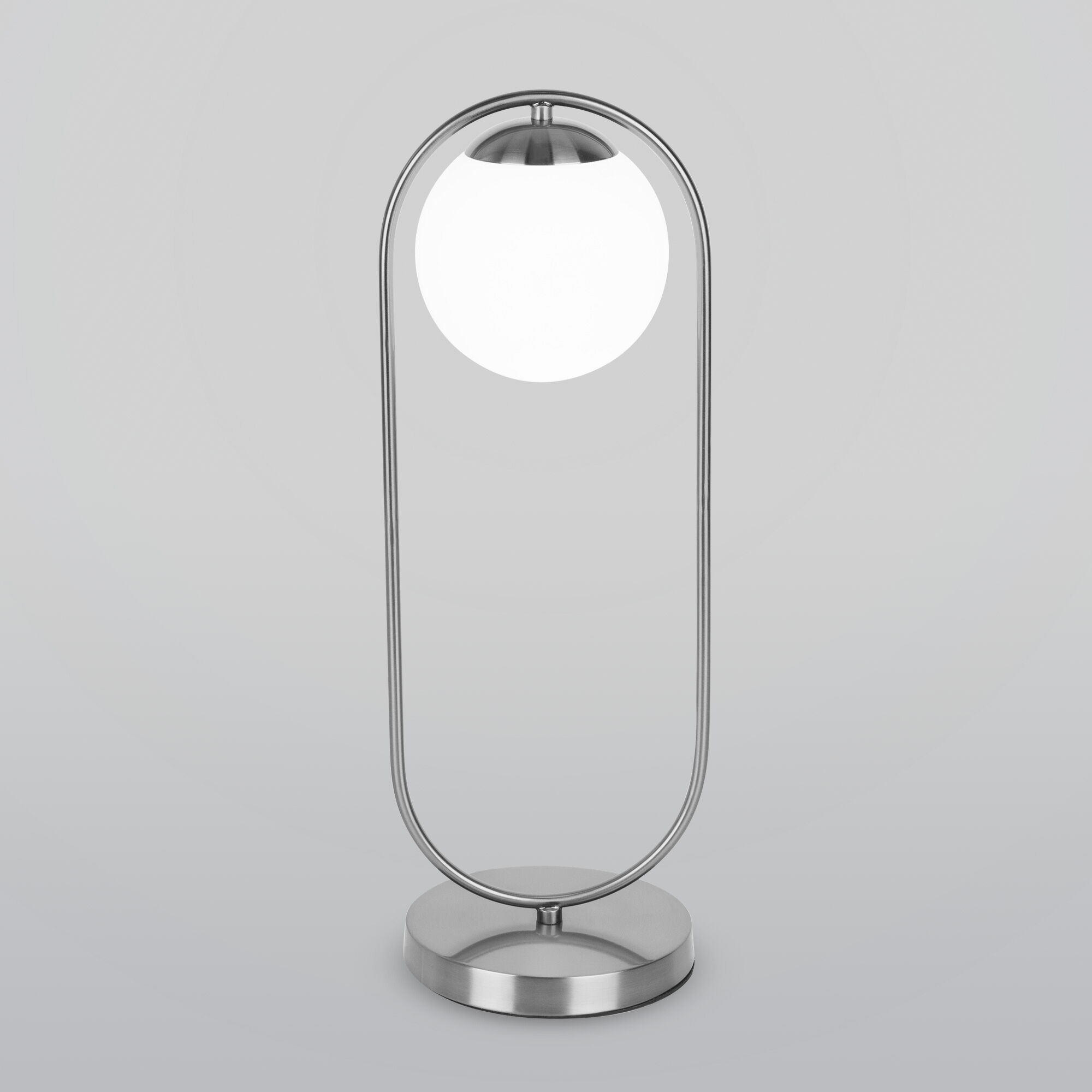 Настольный светильник со стеклянным плафоном Eurosvet Ringo 01138/1 хром. Фото 1