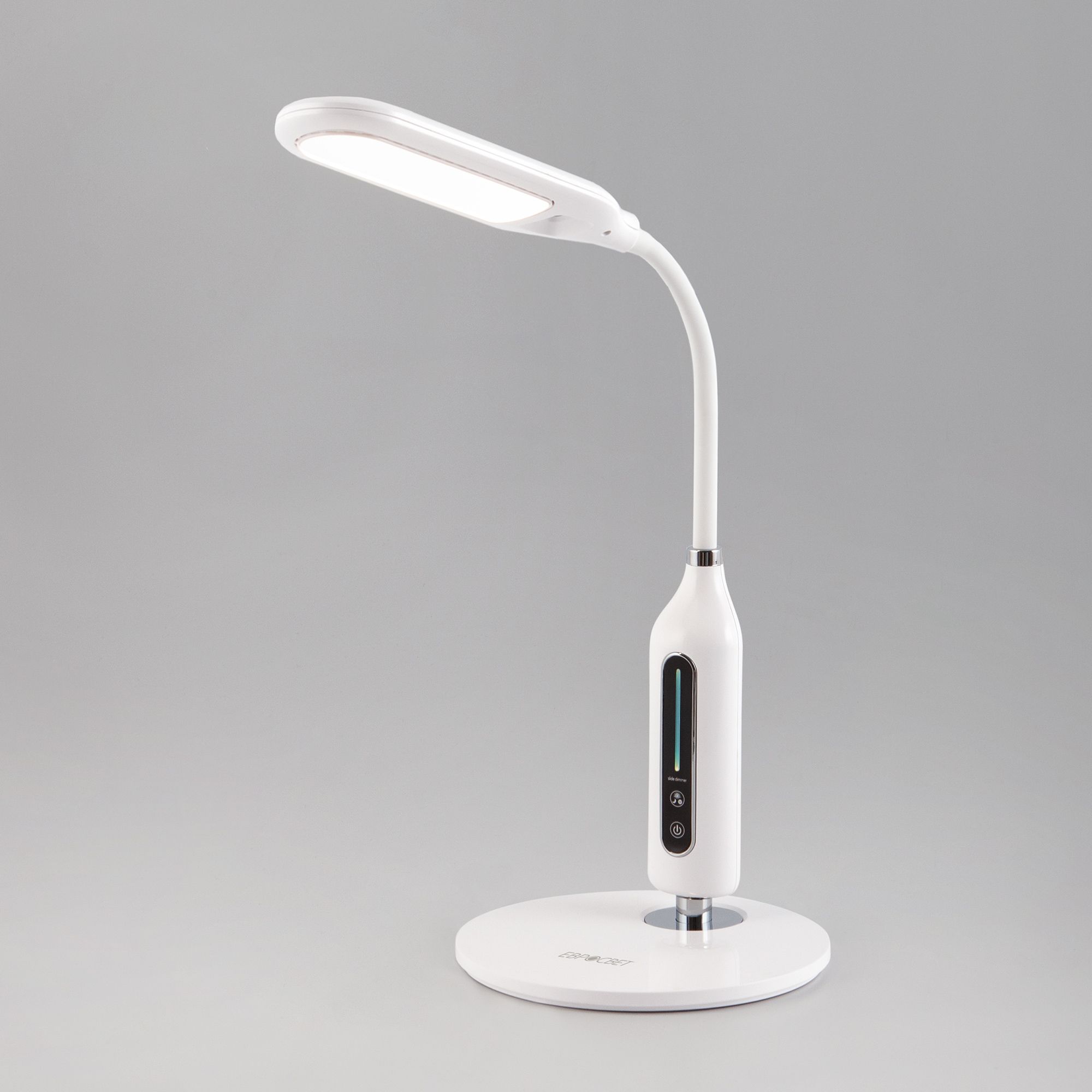 Настольный светодиодный светильник с сенсорным управлением и регулировкой цветовой температуры Eurosvet Soft 80503/1 белый. Фото 1