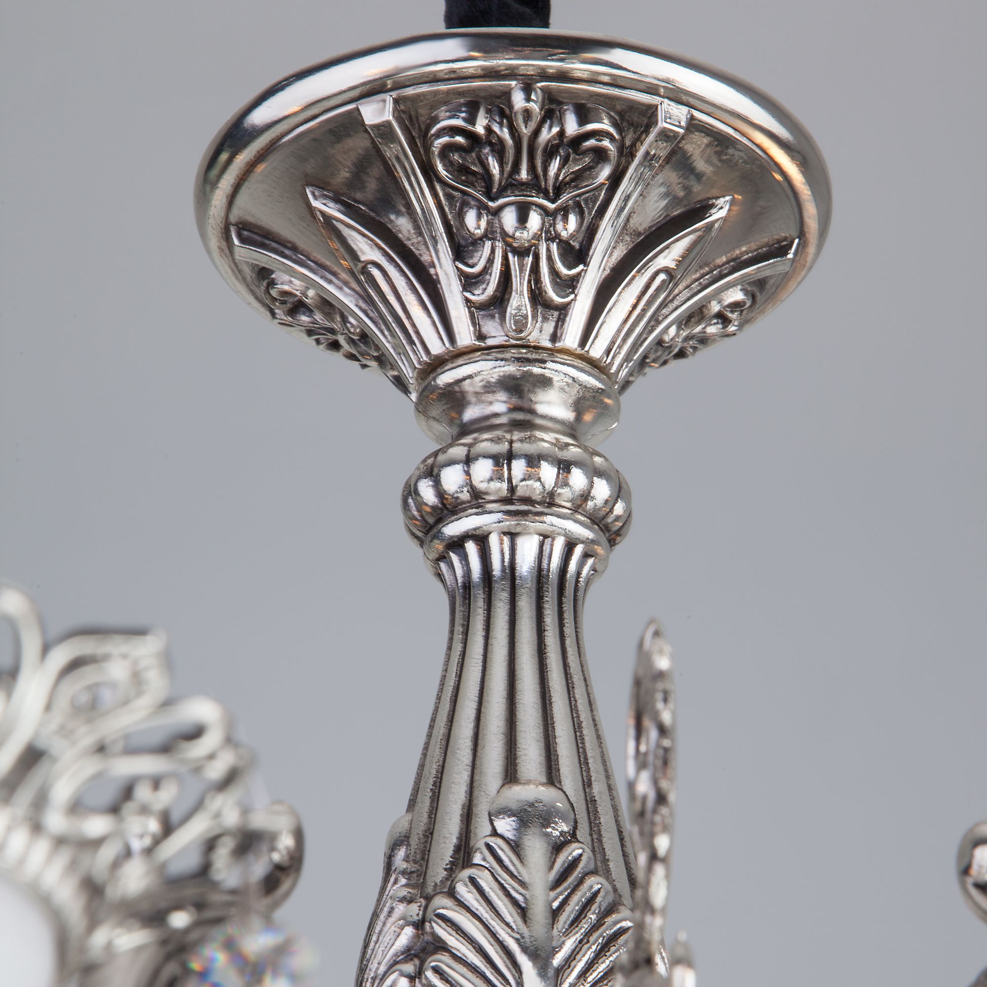 Подвесная люстра с хрусталем Bogate's Versales 283/10 серебро. Фото 3