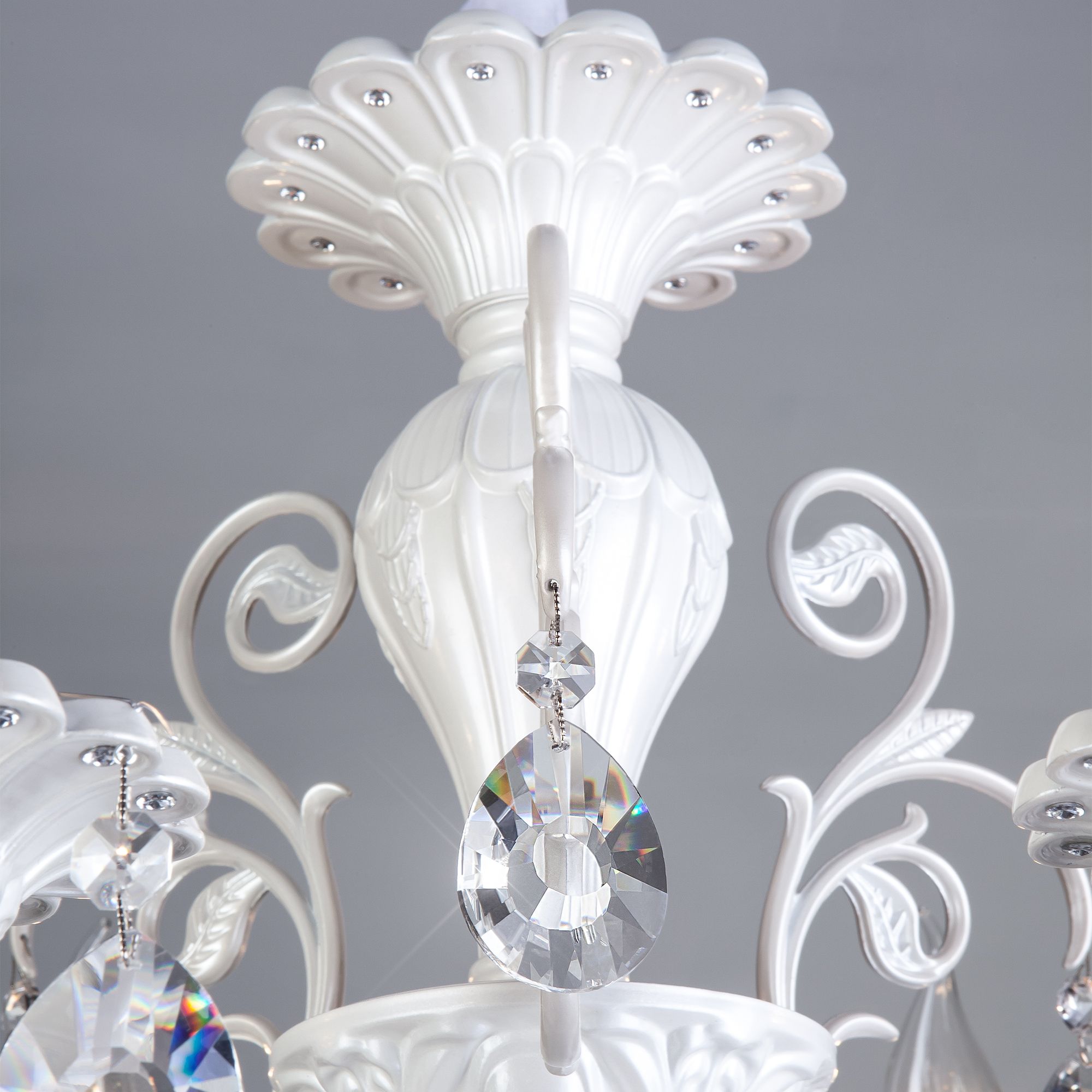 Подвесная люстра с хрусталем Bogate's Tivoli 294/6 белый. Фото 3
