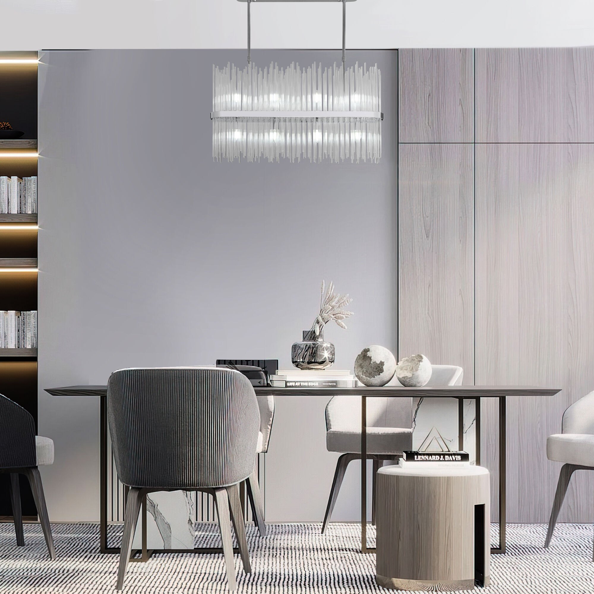 Подвесная люстра со стеклянным рассеивателем Smart Bogate's Allure 485/8 Smart. Фото 3