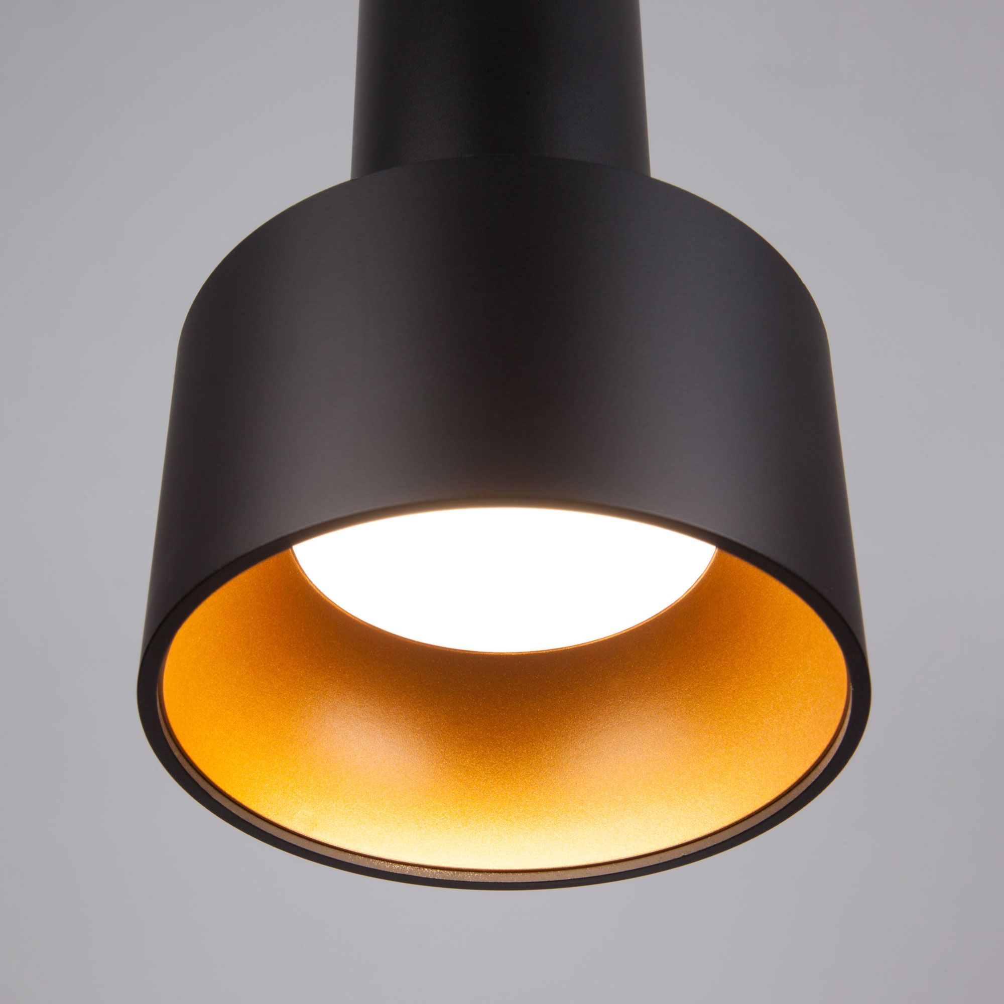 Подвесной светильник Eurosvet Charlie 50134/1 LED черный/золото. Фото 7