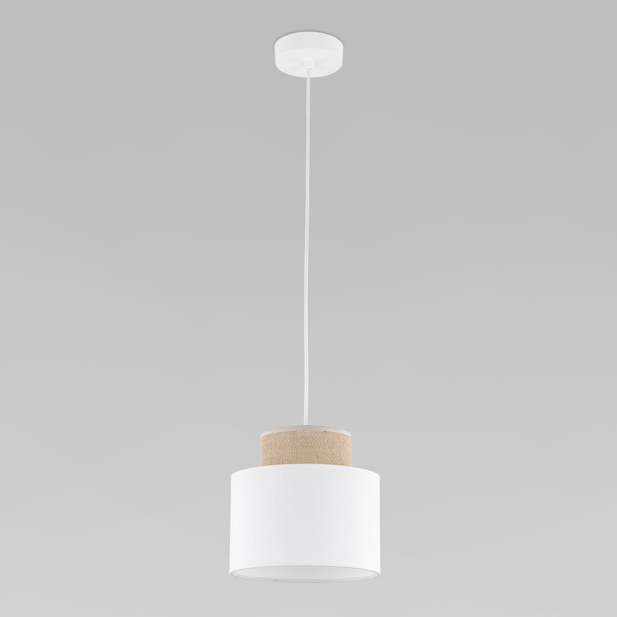 Подвесной светильник с тканевым рассеивателем TK Lighting Duo 10078 Duo. Фото 1