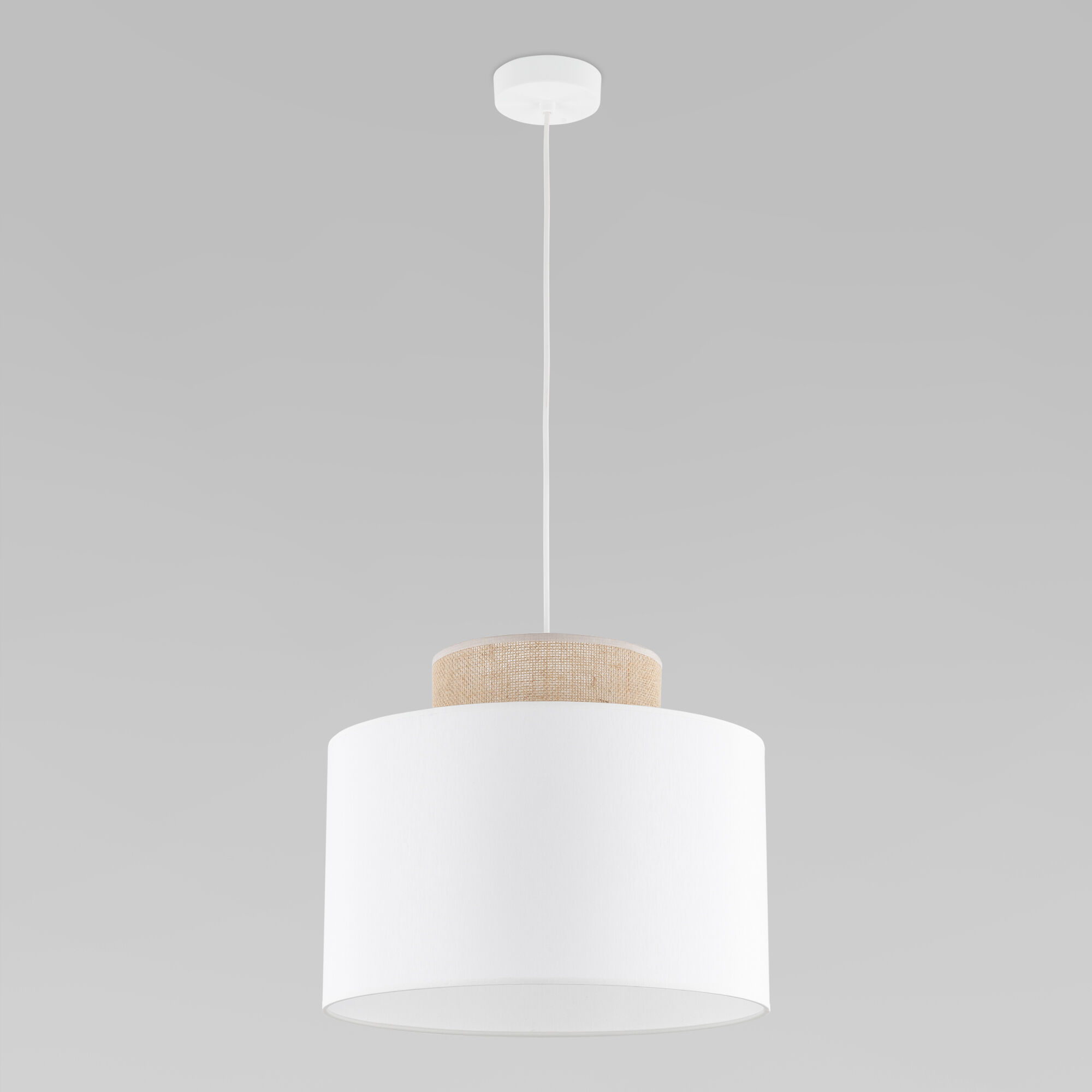 Подвесной светильник с тканевым рассеивателем TK Lighting Duo 1856 Duo. Фото 1