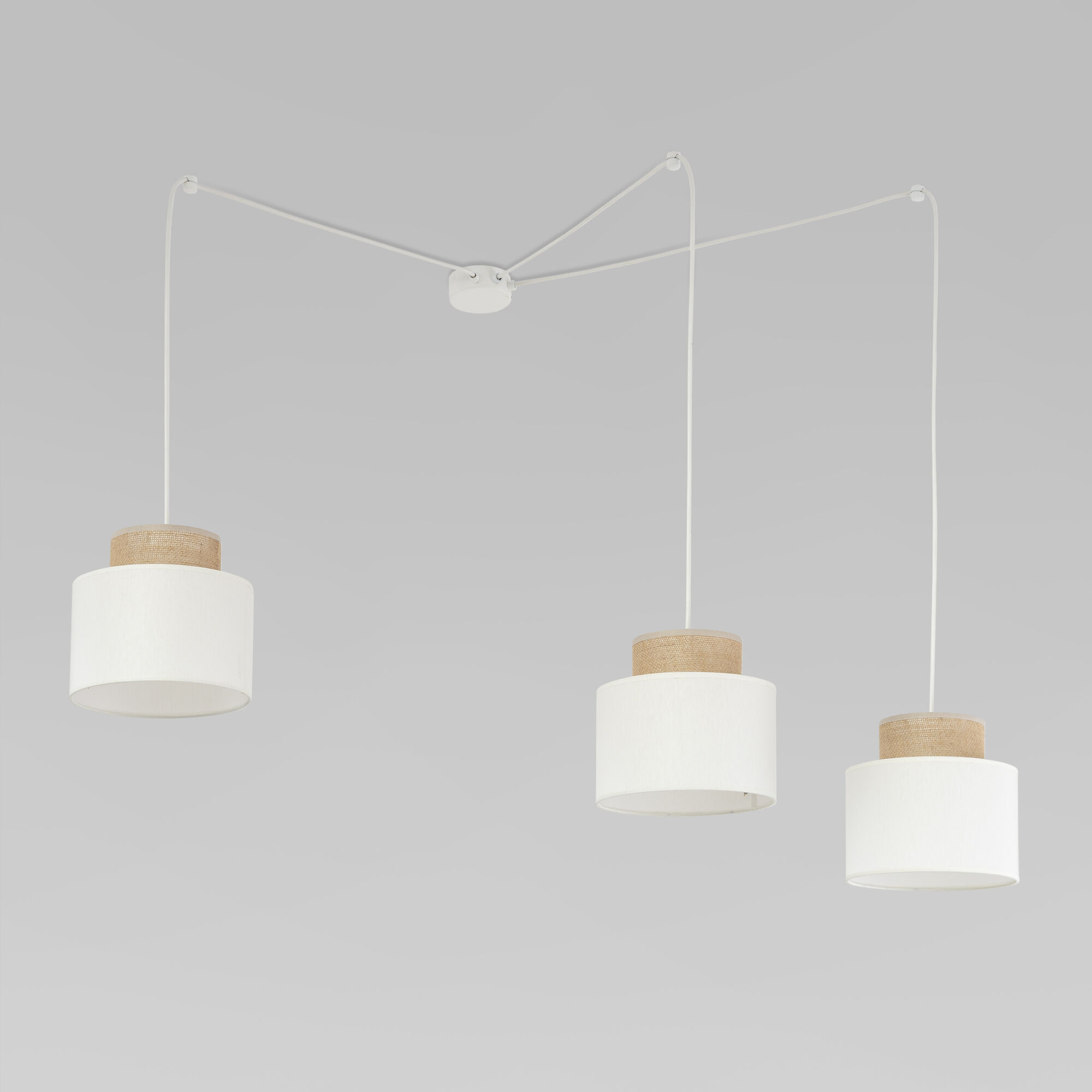 Подвесной светильник с тканевыми абажурами TK Lighting Duo 2345 Duo. Фото 1