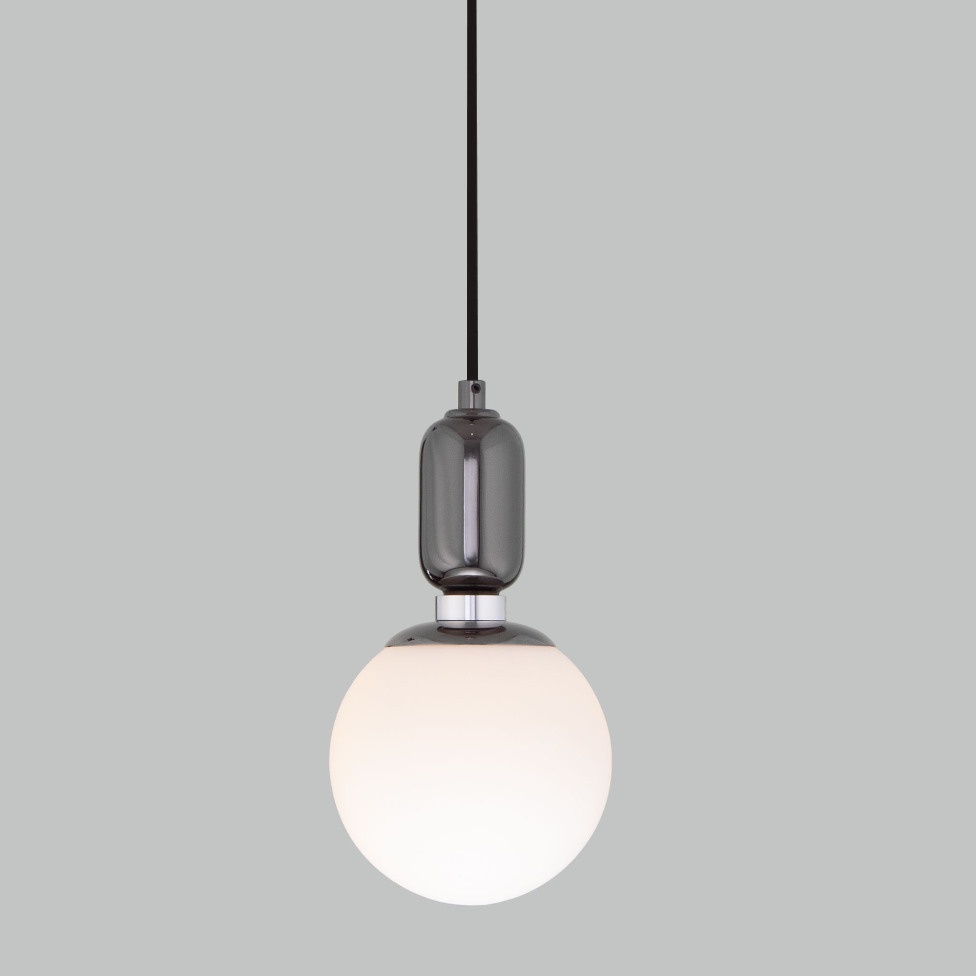 Подвесной светильник со стеклянным плафоном Eurosvet Bubble 50151/1 черный жемчуг. Фото 1