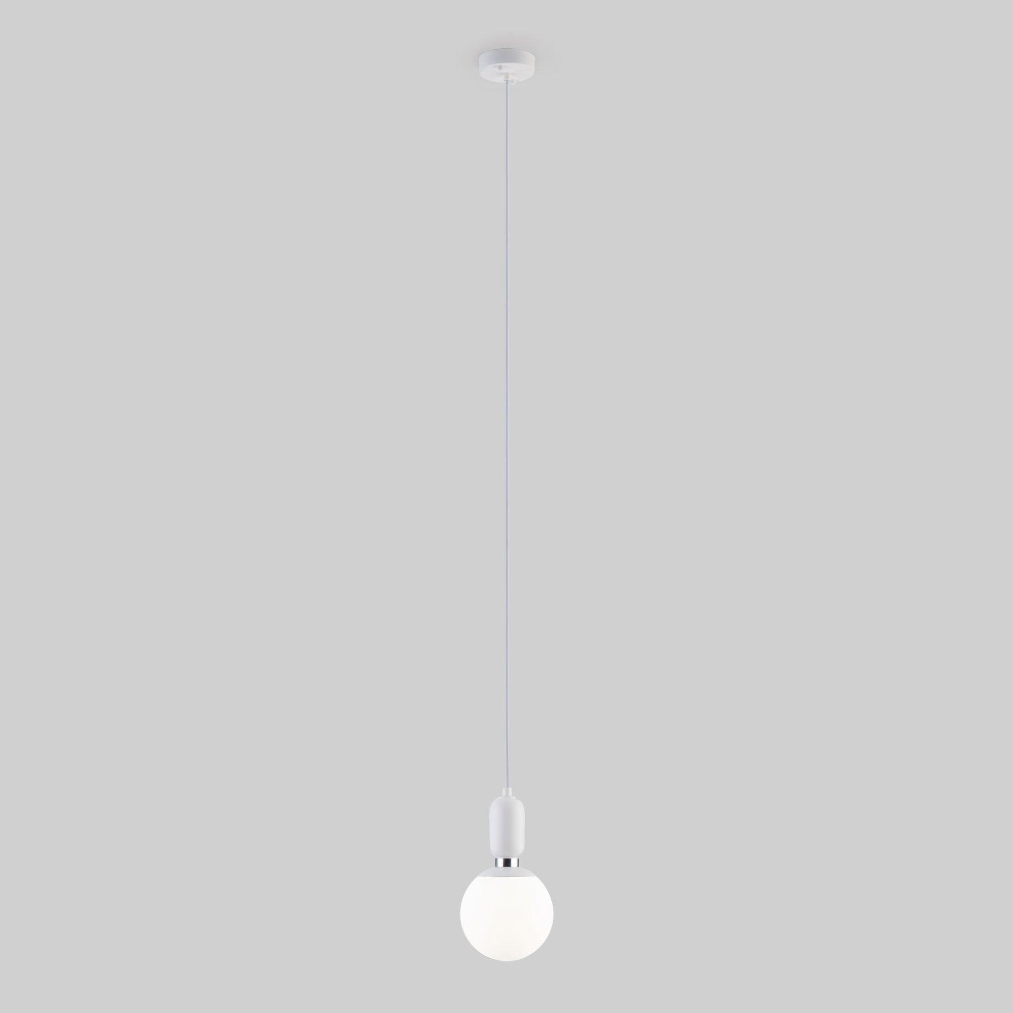 Подвесной светильник со стеклянным плафоном Eurosvet Bubble Long 50158/1 белый. Фото 2
