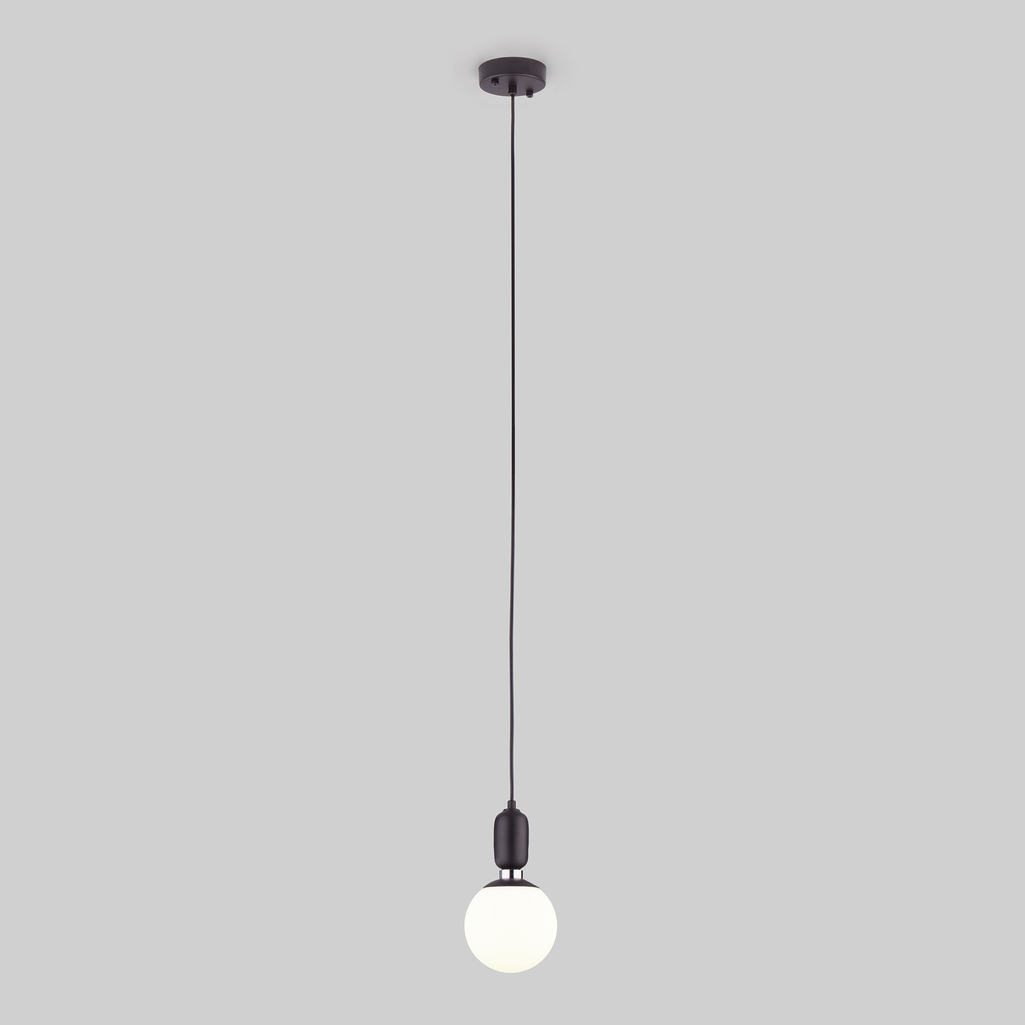 Подвесной светильник со стеклянным плафоном Eurosvet Bubble Long 50158/1 черный. Фото 2