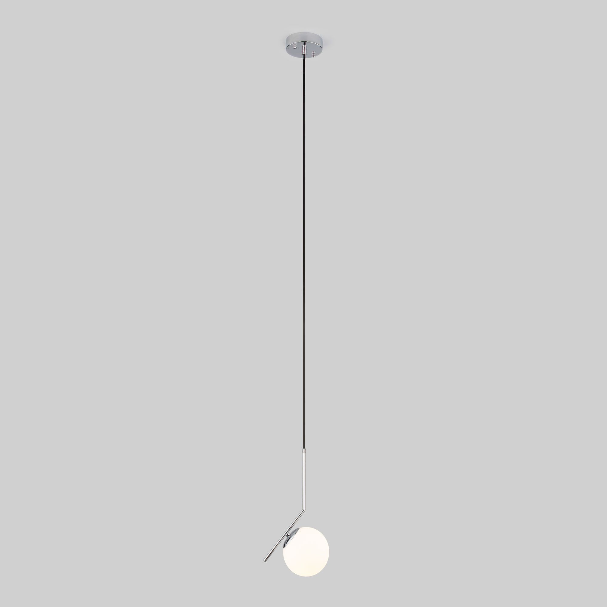Подвесной светильник со стеклянным плафоном Eurosvet Frost Long 50159/1 хром. Фото 3