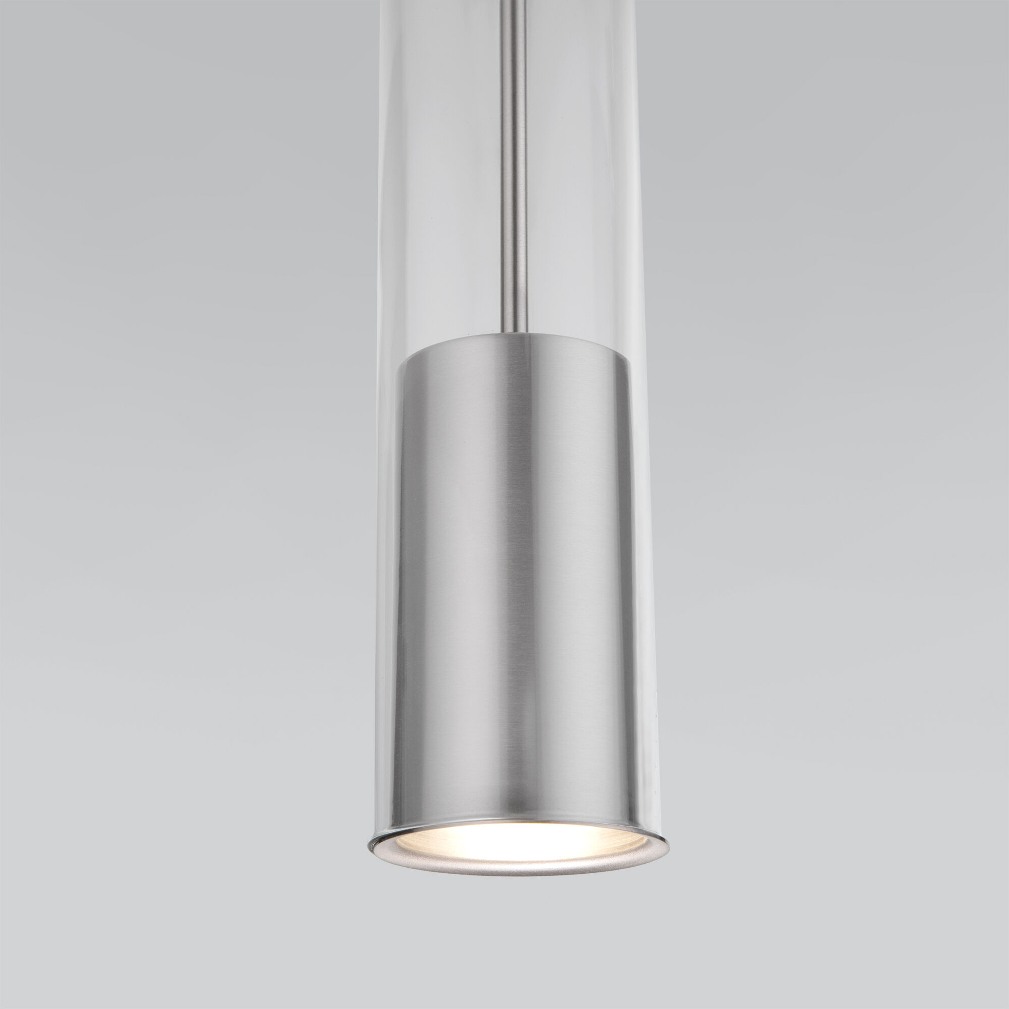 Подвесной светильник со стеклянным плафоном Eurosvet Solita 50249/1 никель. Фото 2