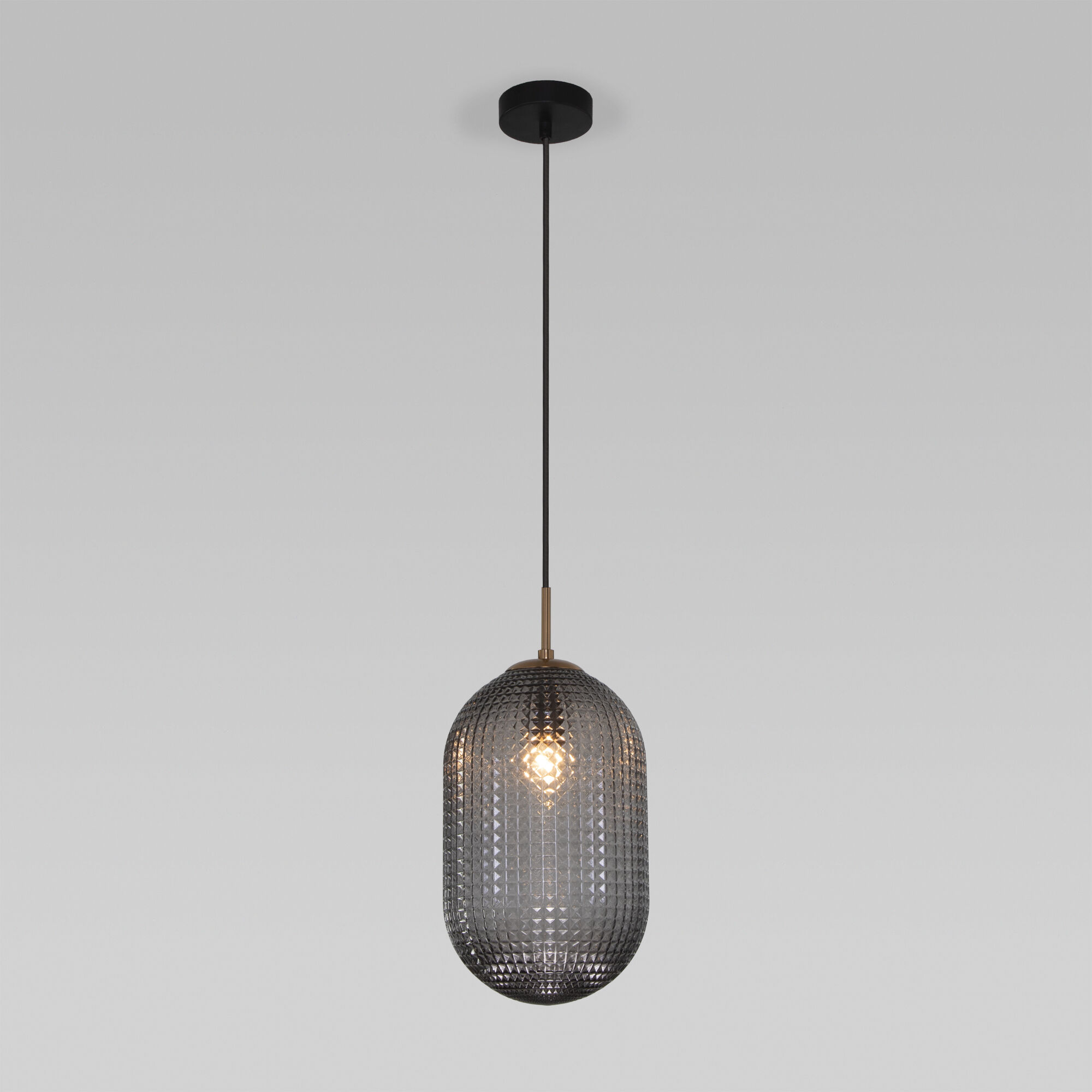 Подвесной светильник со стеклянным плафоном 50261/1 темно-серый 50261/1 темно-серый