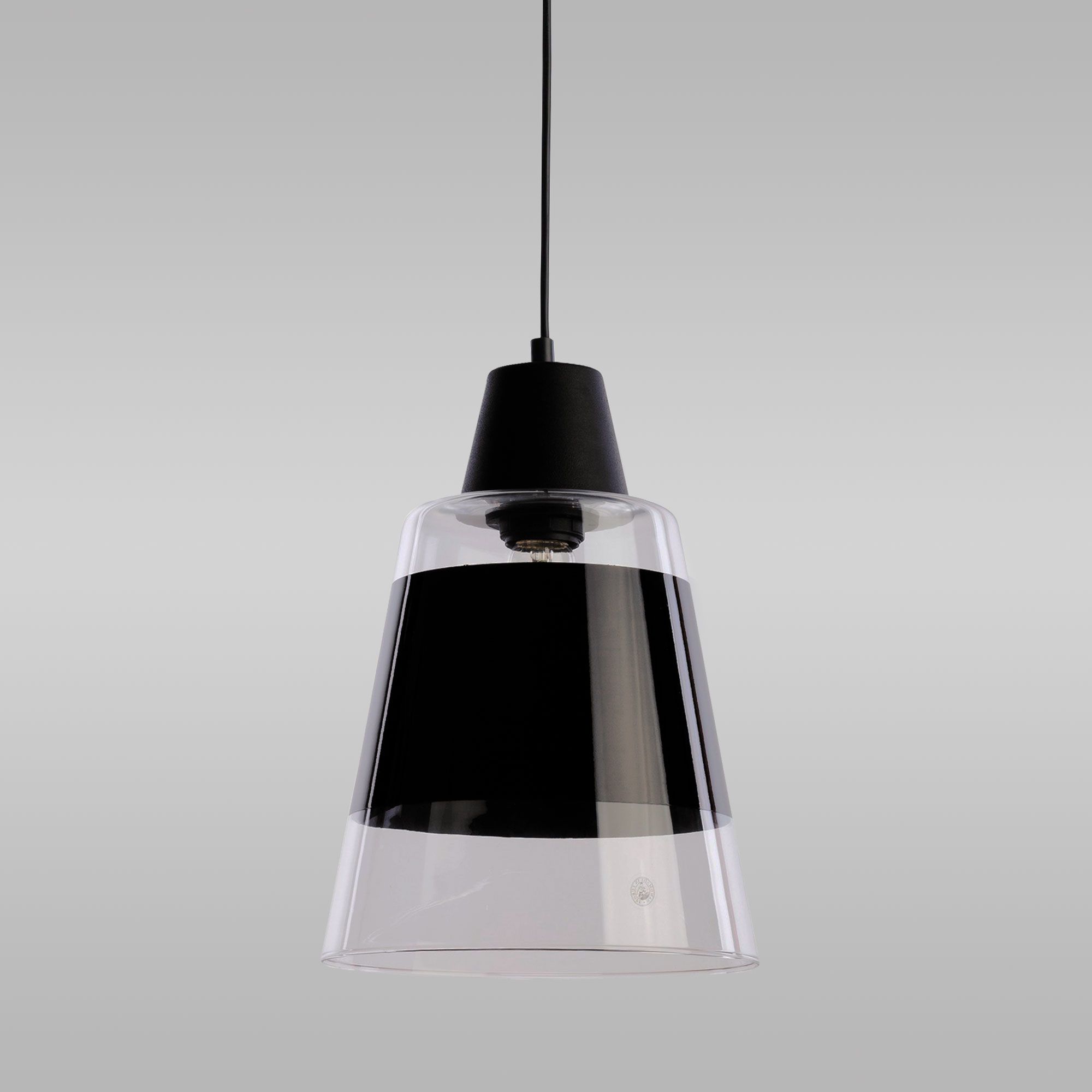 Подвесной светильник со стеклянным плафоном черный TK Lighting Trick 915 Trick. Фото 1